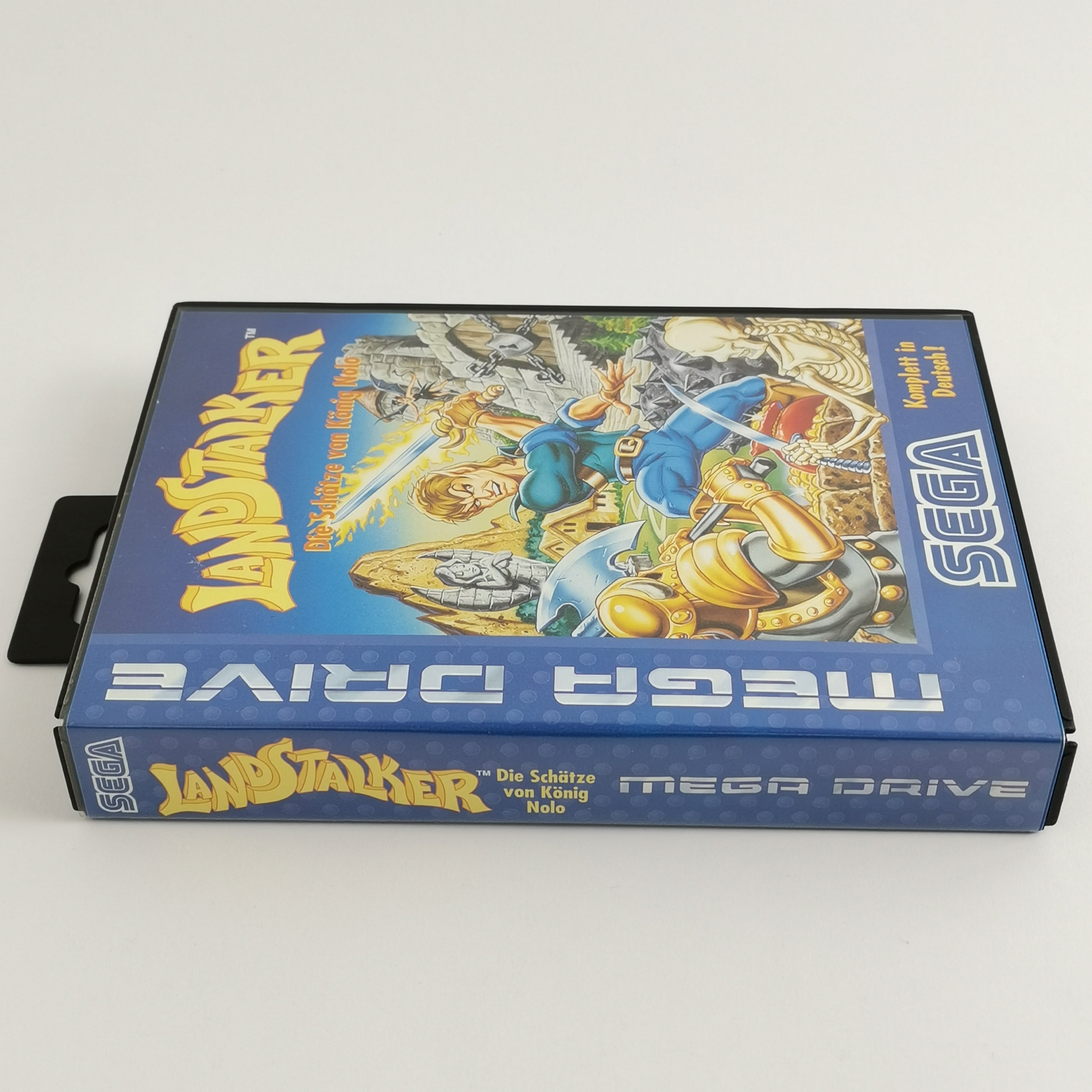Sega Mega Drive Spiel – Blaue OVP und Anleitung Neuwertig
