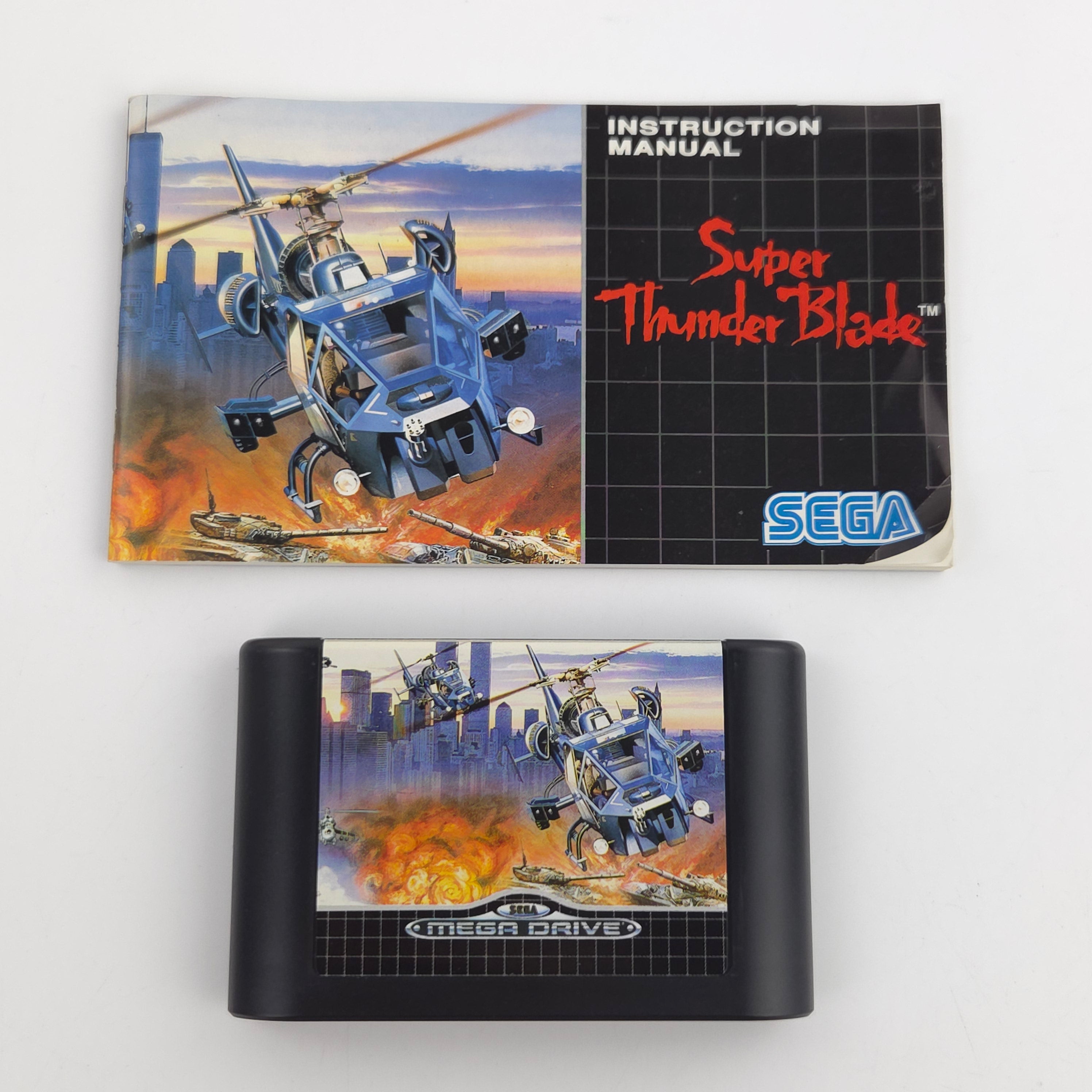 Sega Mega Drive Spiel Super Thunder Blade Modul OVP PAL