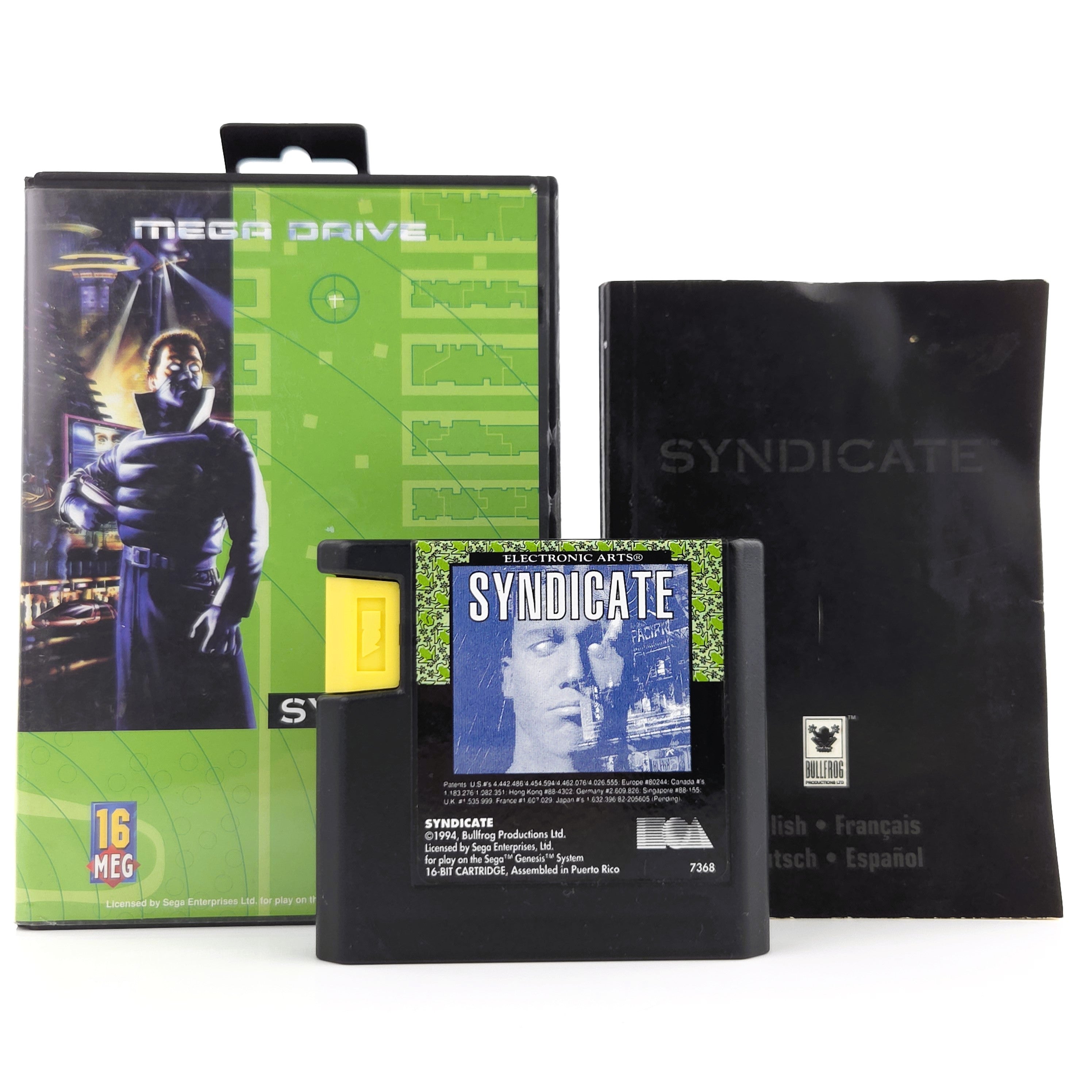 Sega Mega Drive: Syndicate - Modul Anleitung OVP (PAL EUR)