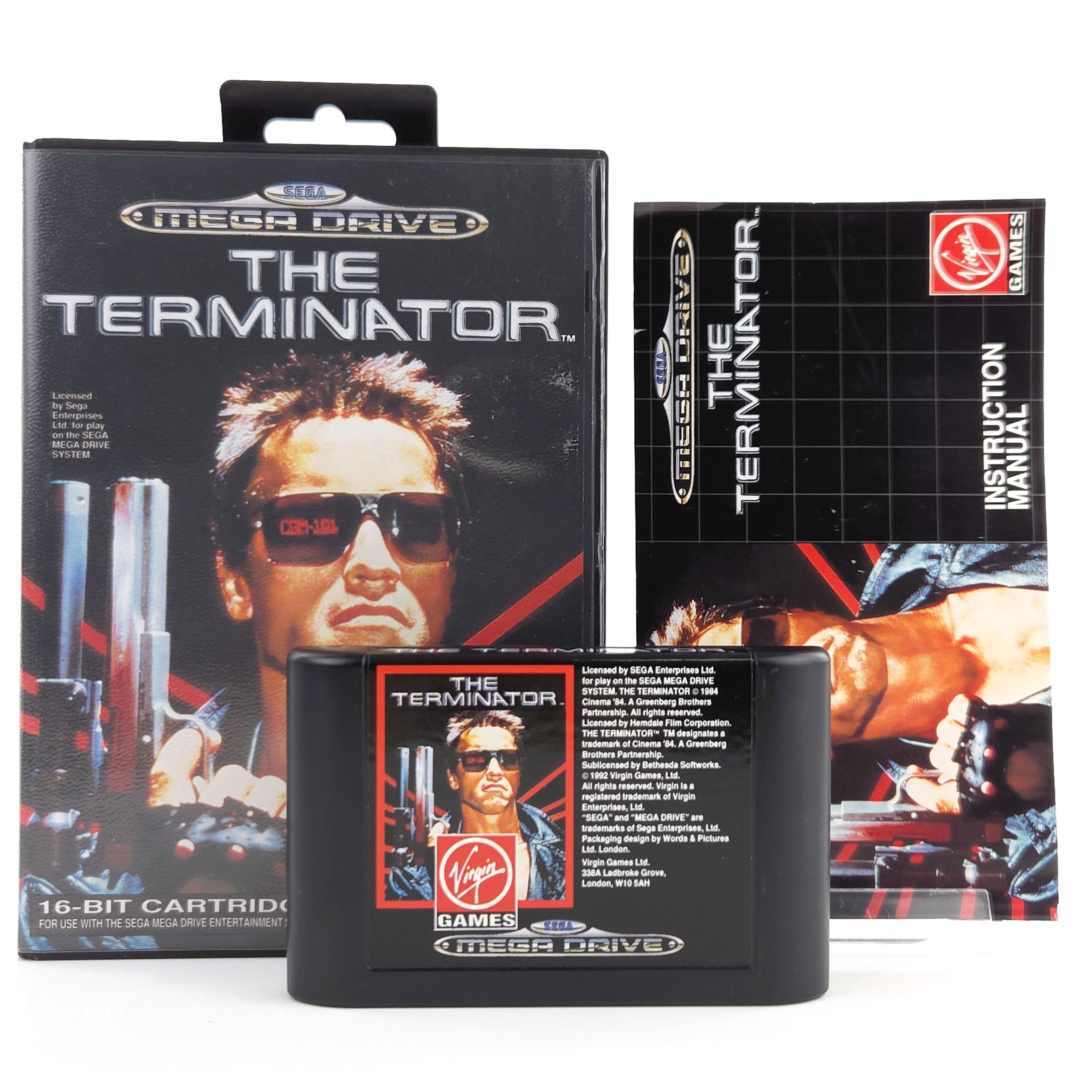 Sega Mega Drive Spiel The Terminator MD Anleitung OVP PAL