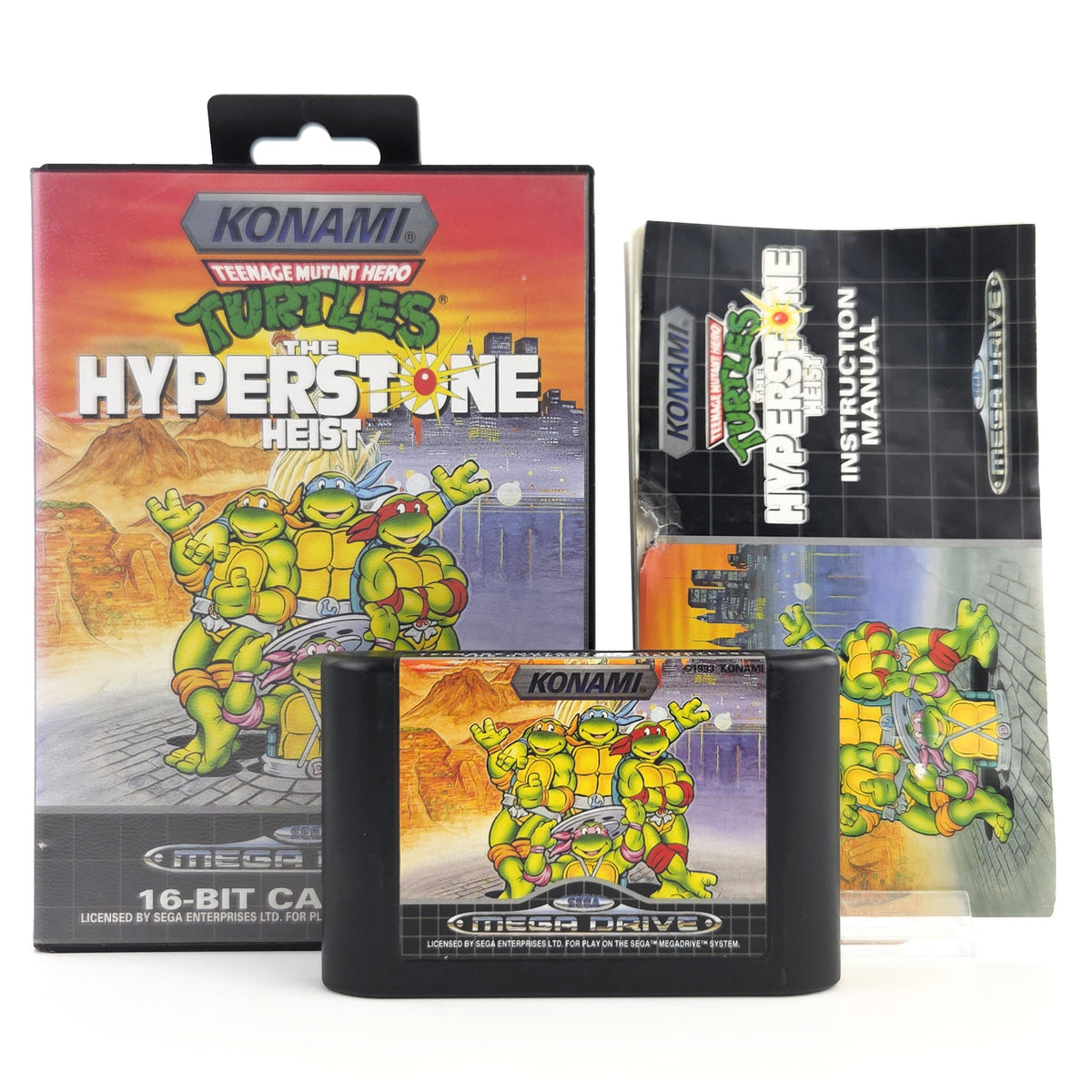 Sega Mega Drive Spiel Turtles The Hyperstone Heist OVP