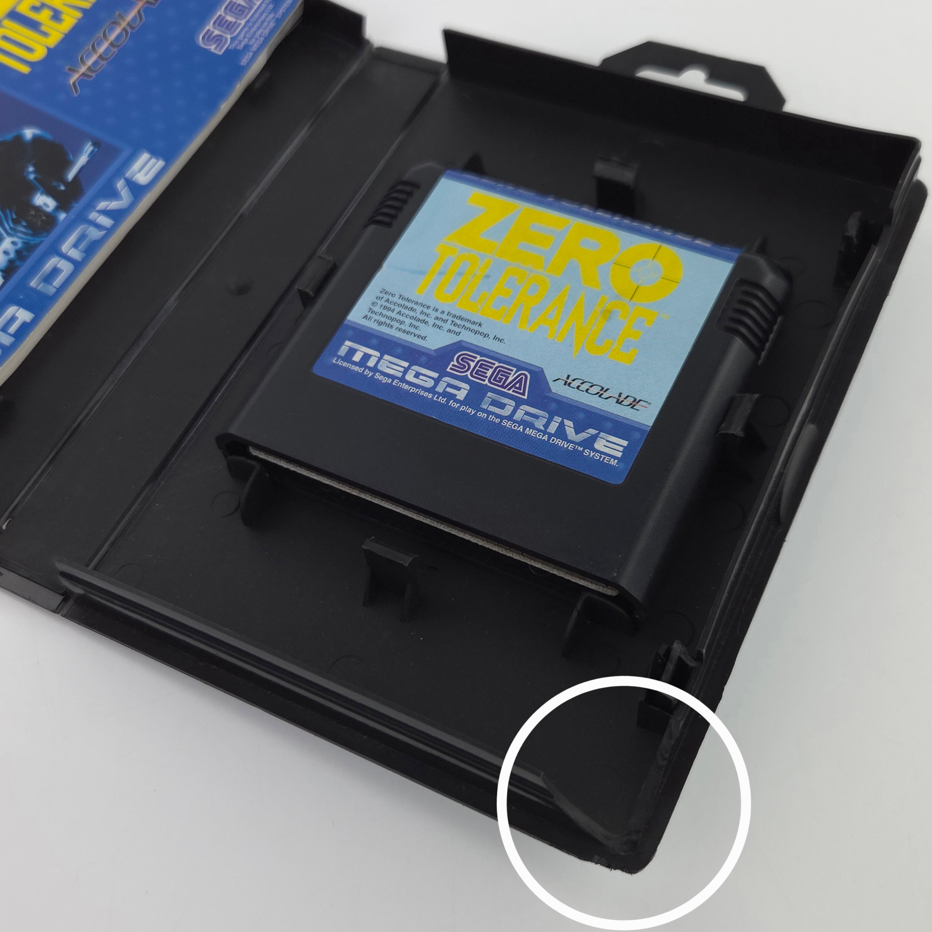 Sega Mega Drive Spiel Zero Tolerance MD OVP PAL EUR MD