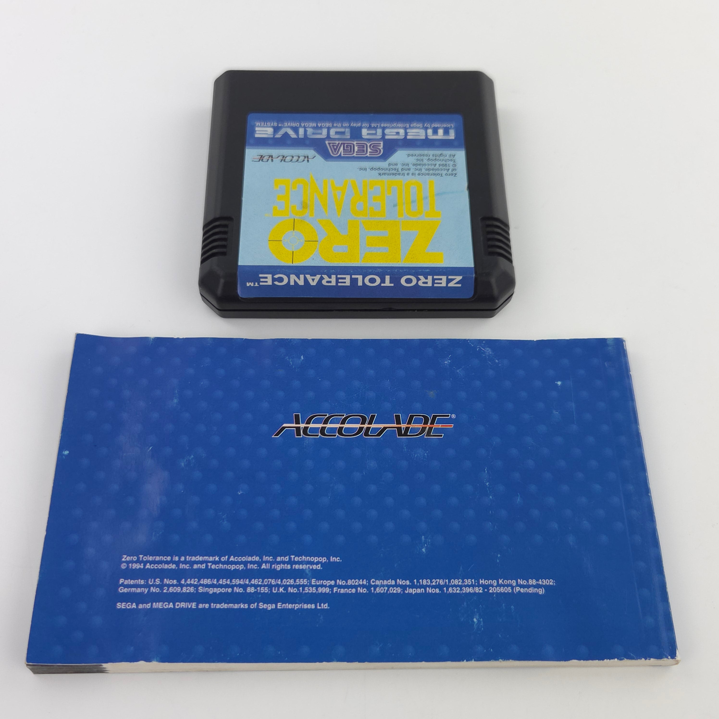Sega Mega Drive Spiel Zero Tolerance MD OVP PAL EUR MD