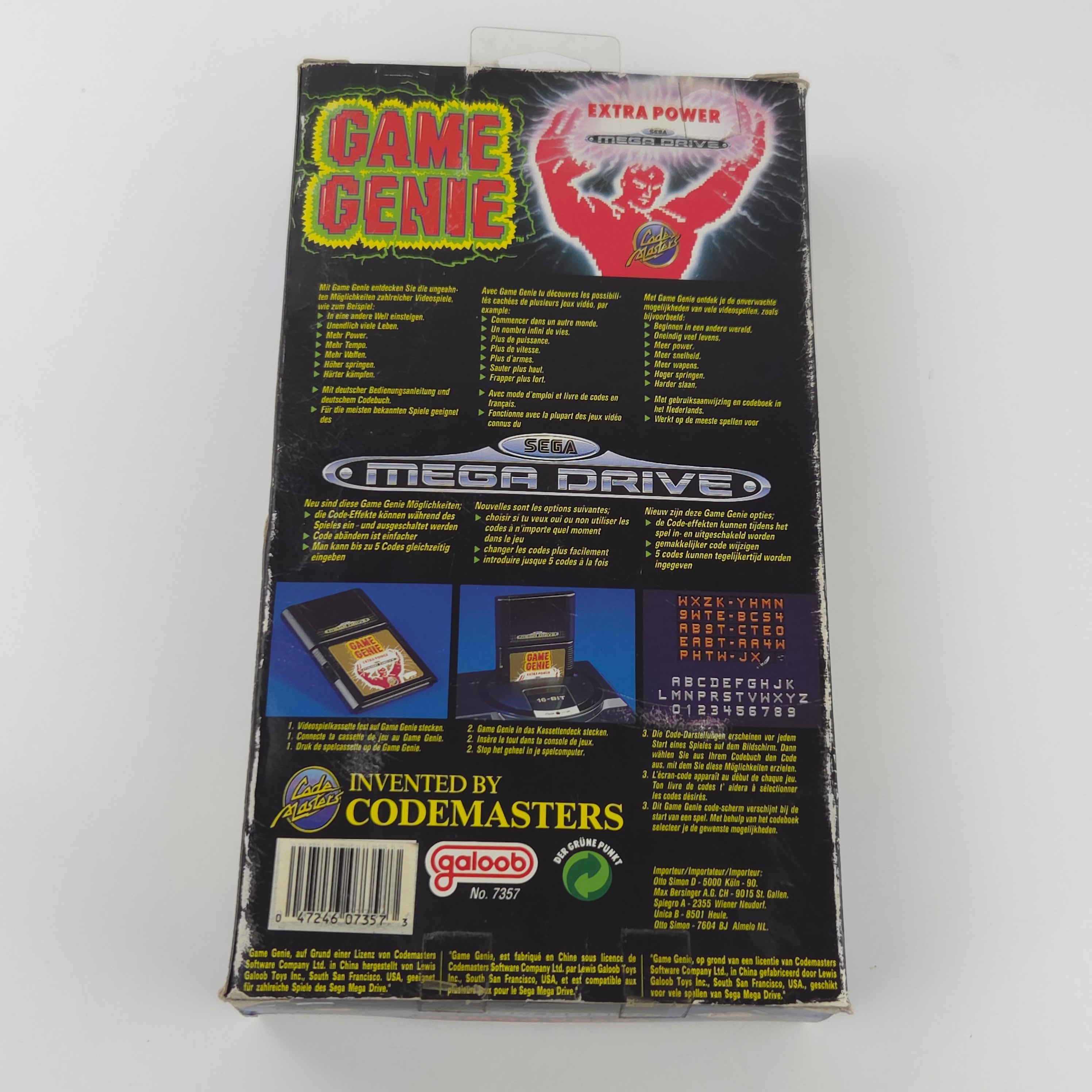 Sega Mega Drive Zubehör Game Genie Cheatmodul Neu