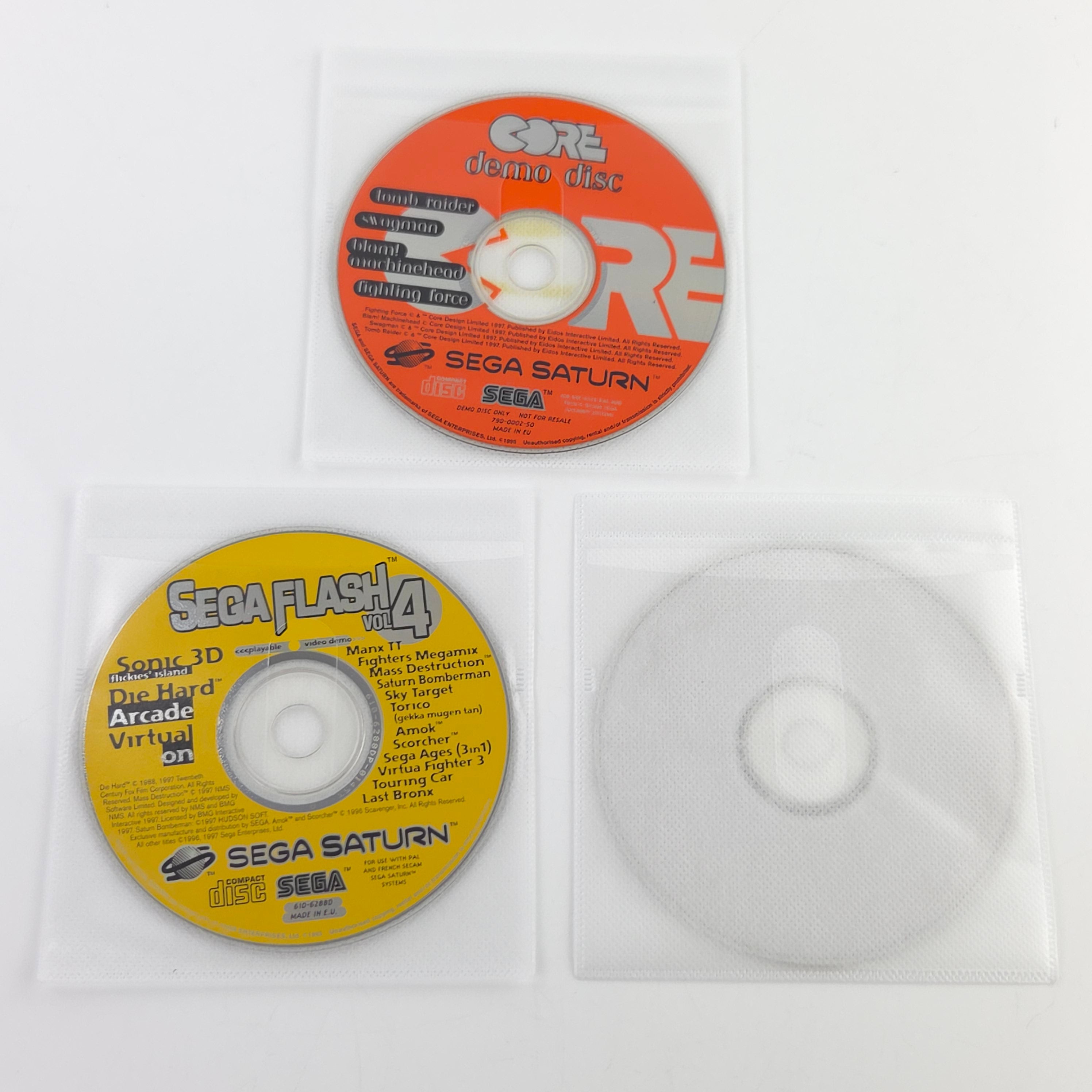 Sega Saturn Spiel 5 Demo Discs Flash Vol 4 5 7 Promo
