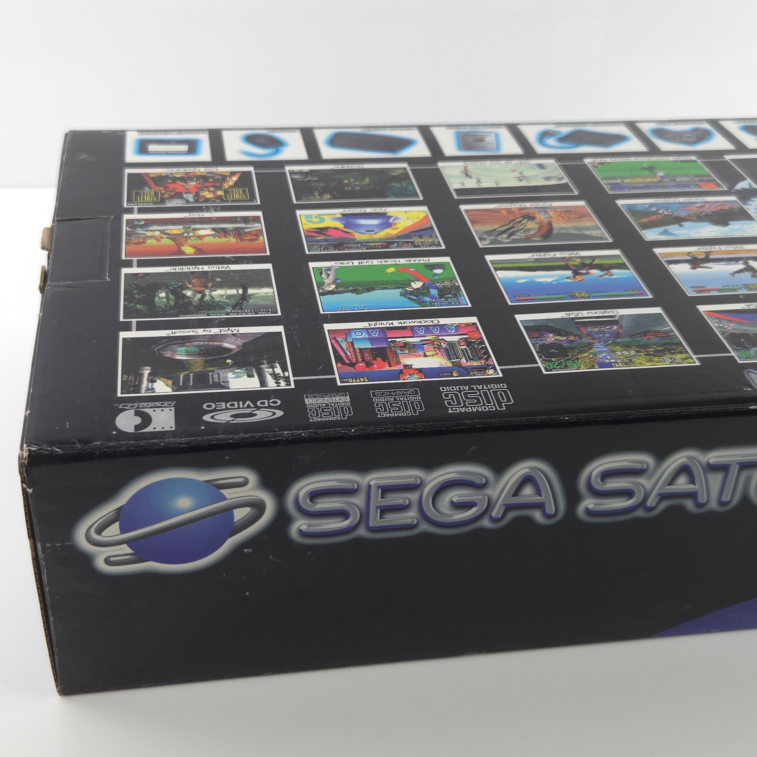 Sega Saturn Konsole Base Set OVP PAL hervorragender Zustand