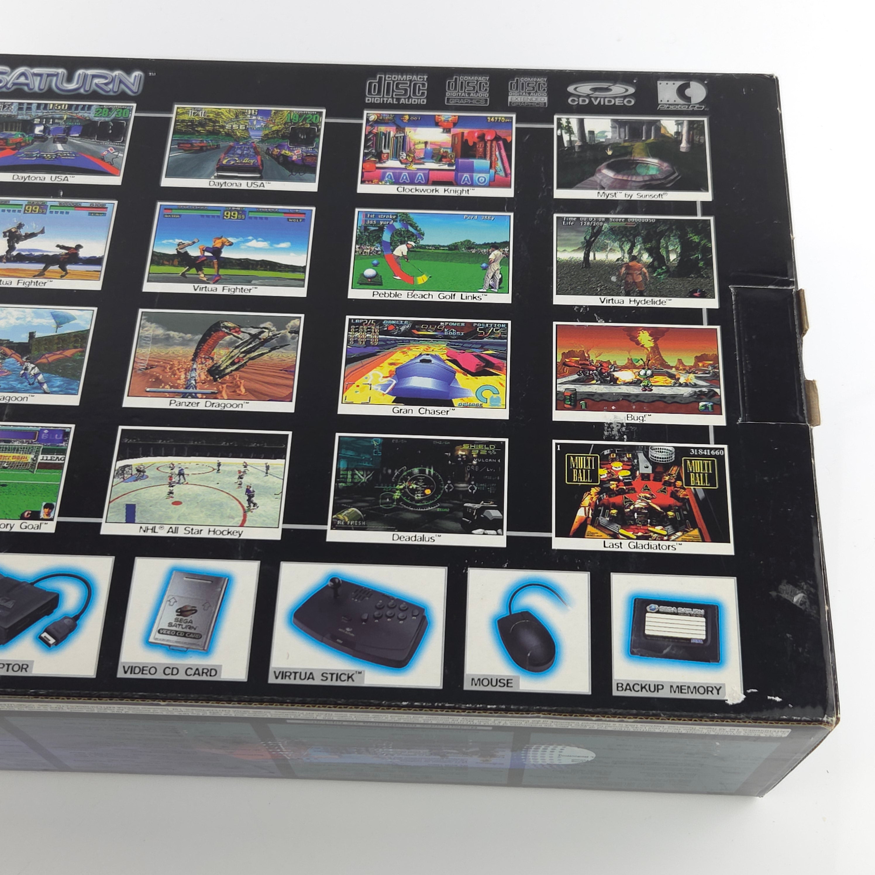 Sega Saturn Konsole Base Set OVP PAL hervorragender Zustand