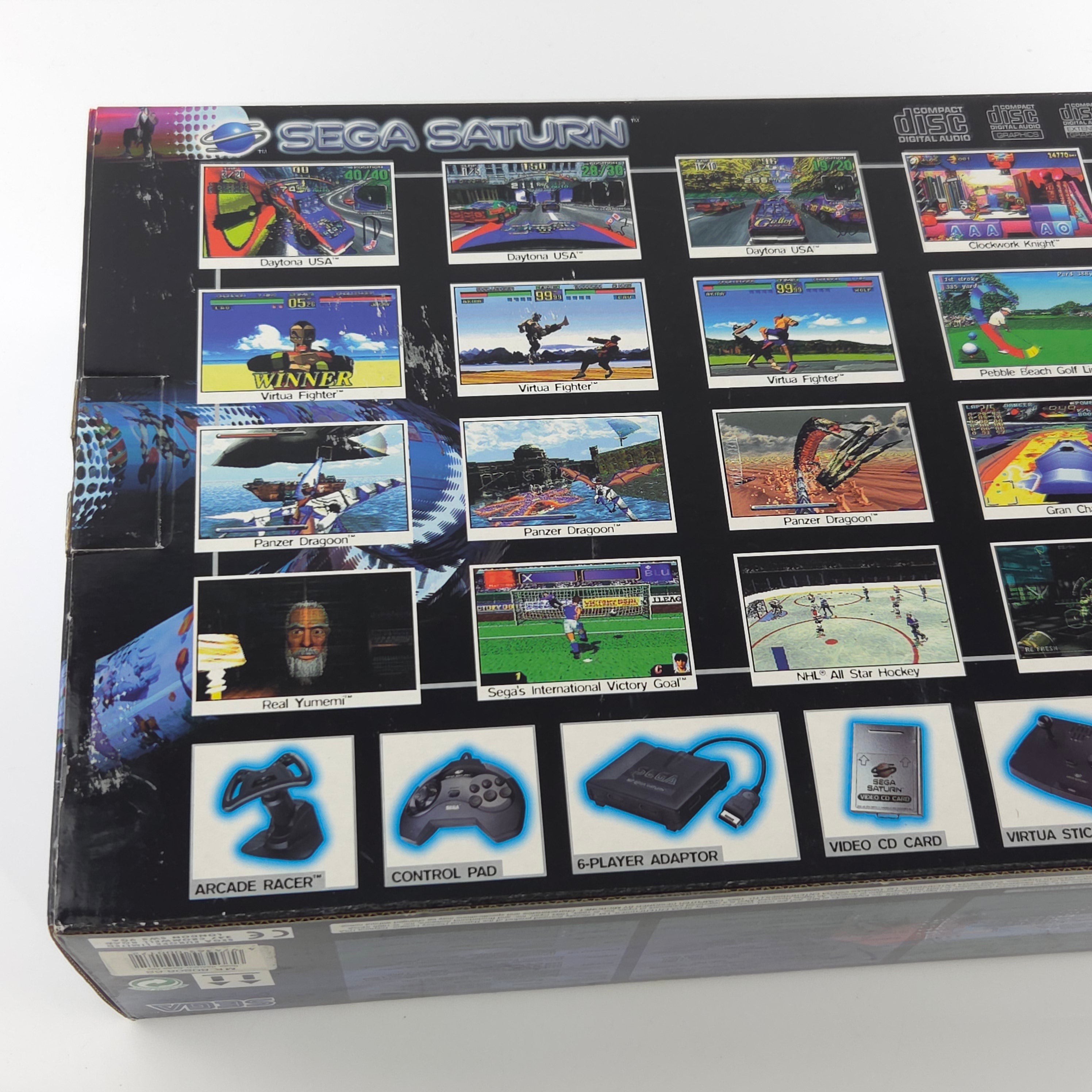 Sega Saturn Konsole Base Set OVP PAL hervorragender Zustand