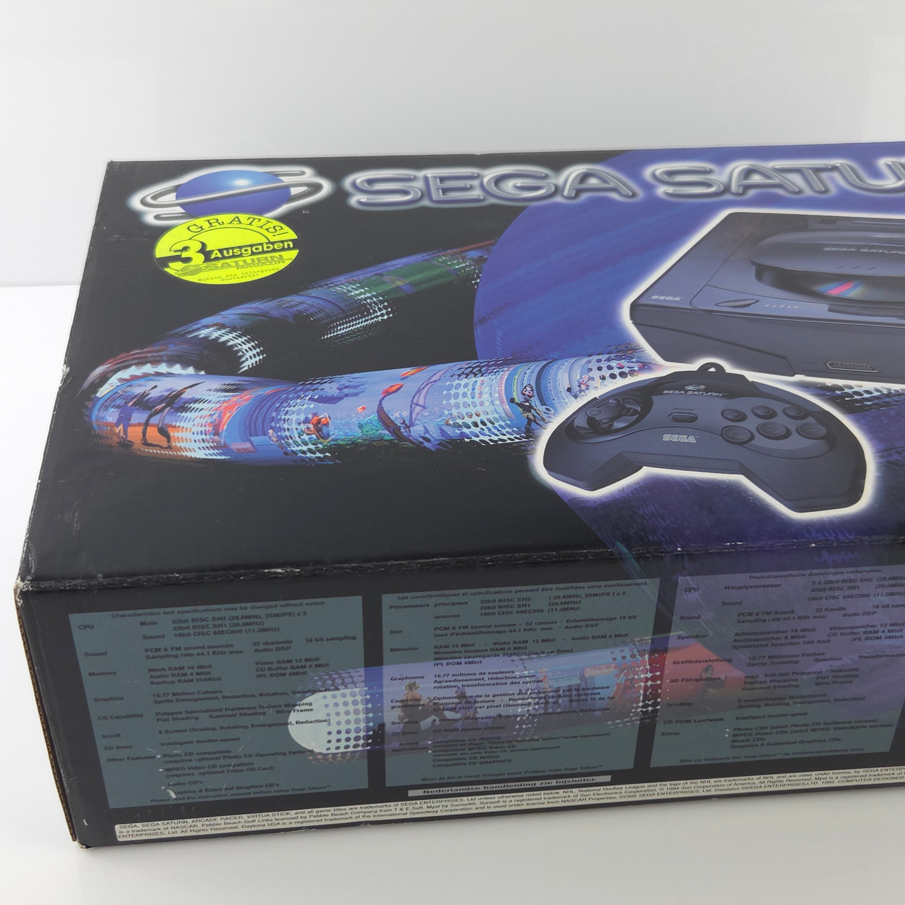 Sega Saturn Konsole Base Set OVP PAL hervorragender Zustand
