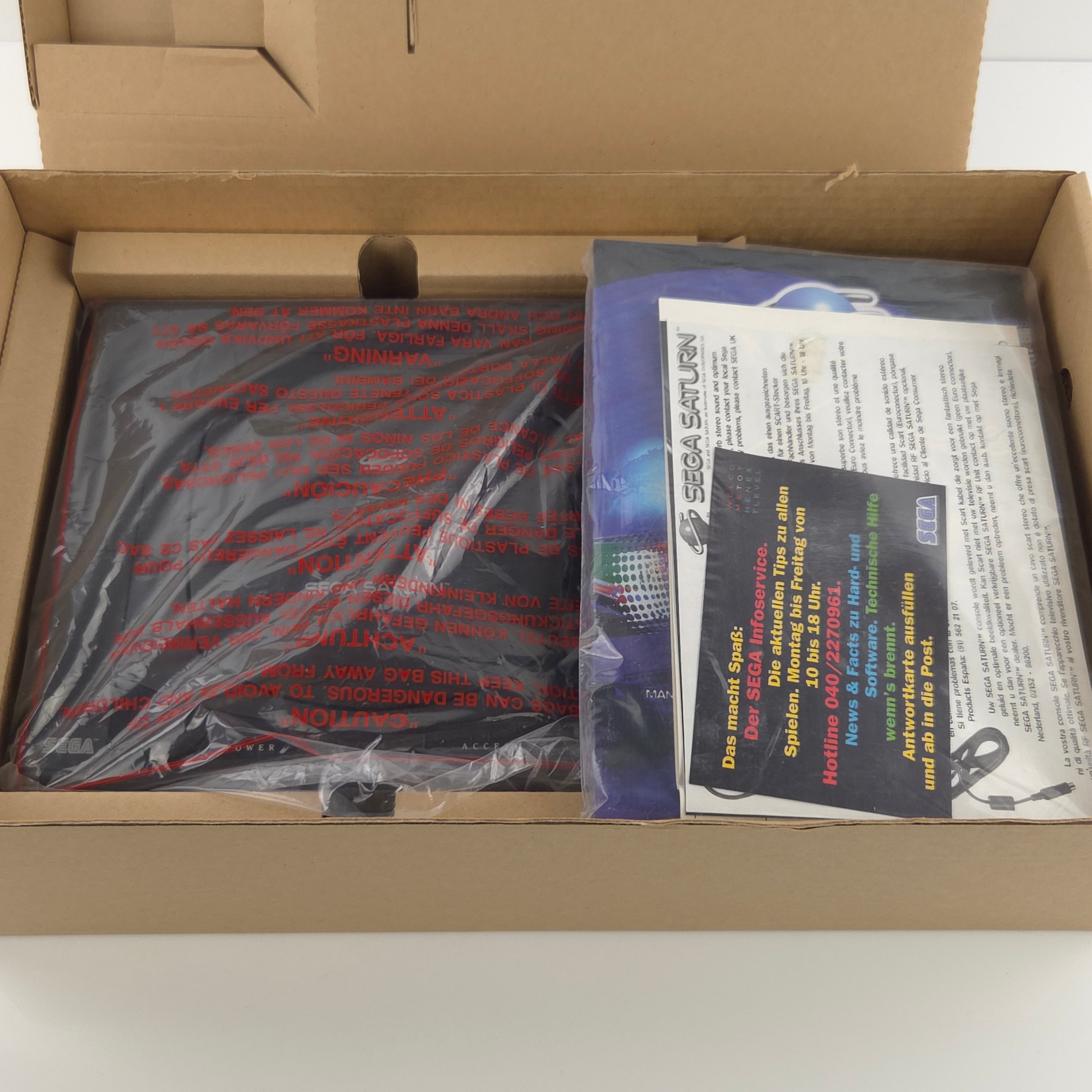 Sega Saturn Konsole Base Set OVP PAL hervorragender Zustand