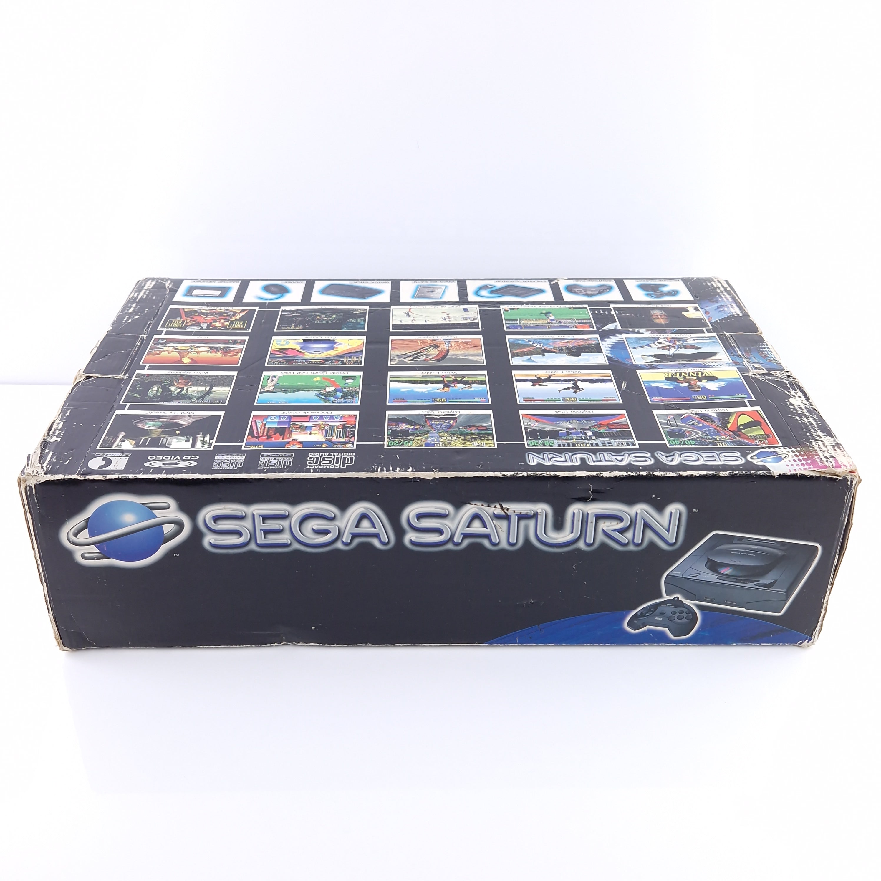 Sega Saturn Konsole Schwarz OVP PAL