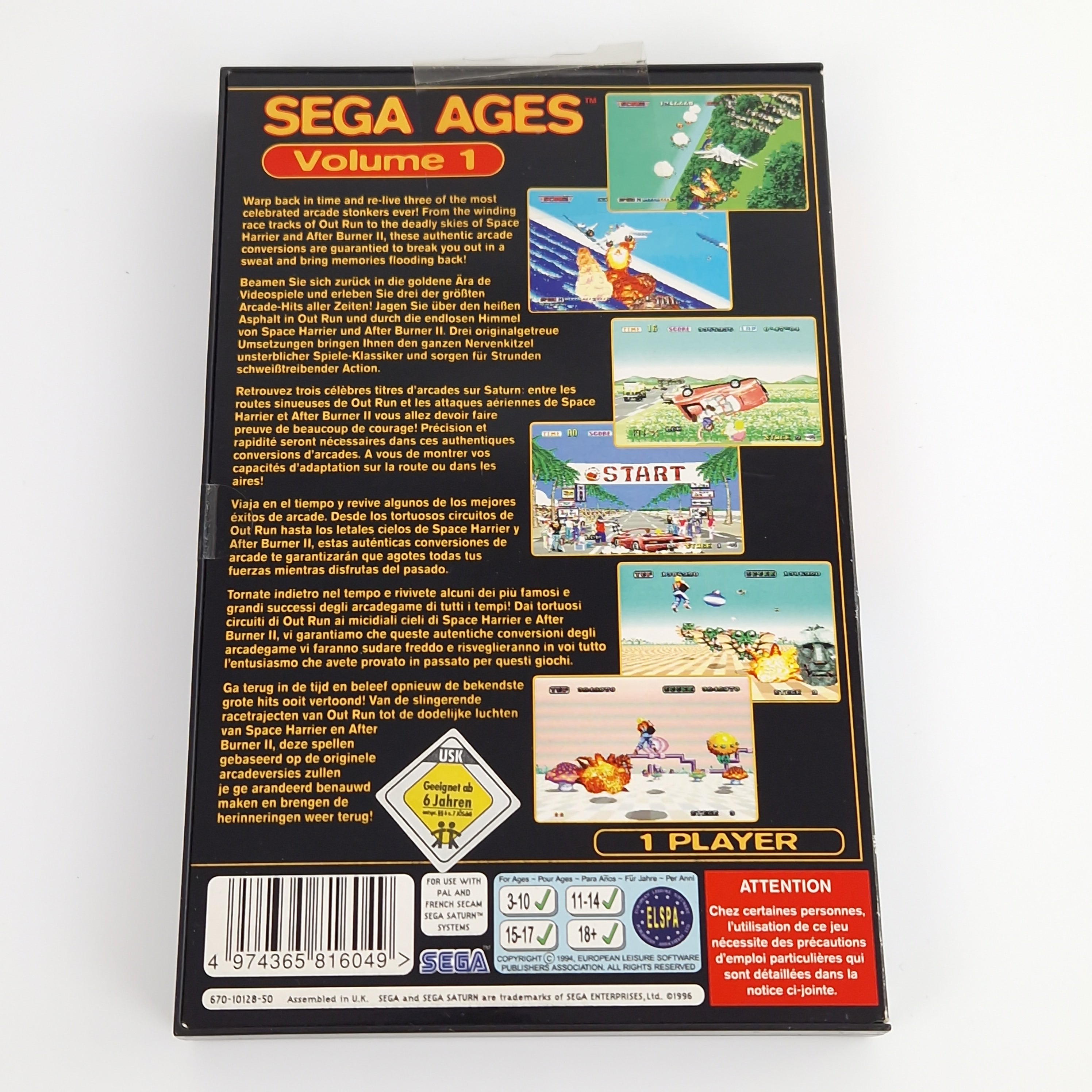 Sega Saturn Spiel – Sega Ages Volume 1 (OVP sehr gut)