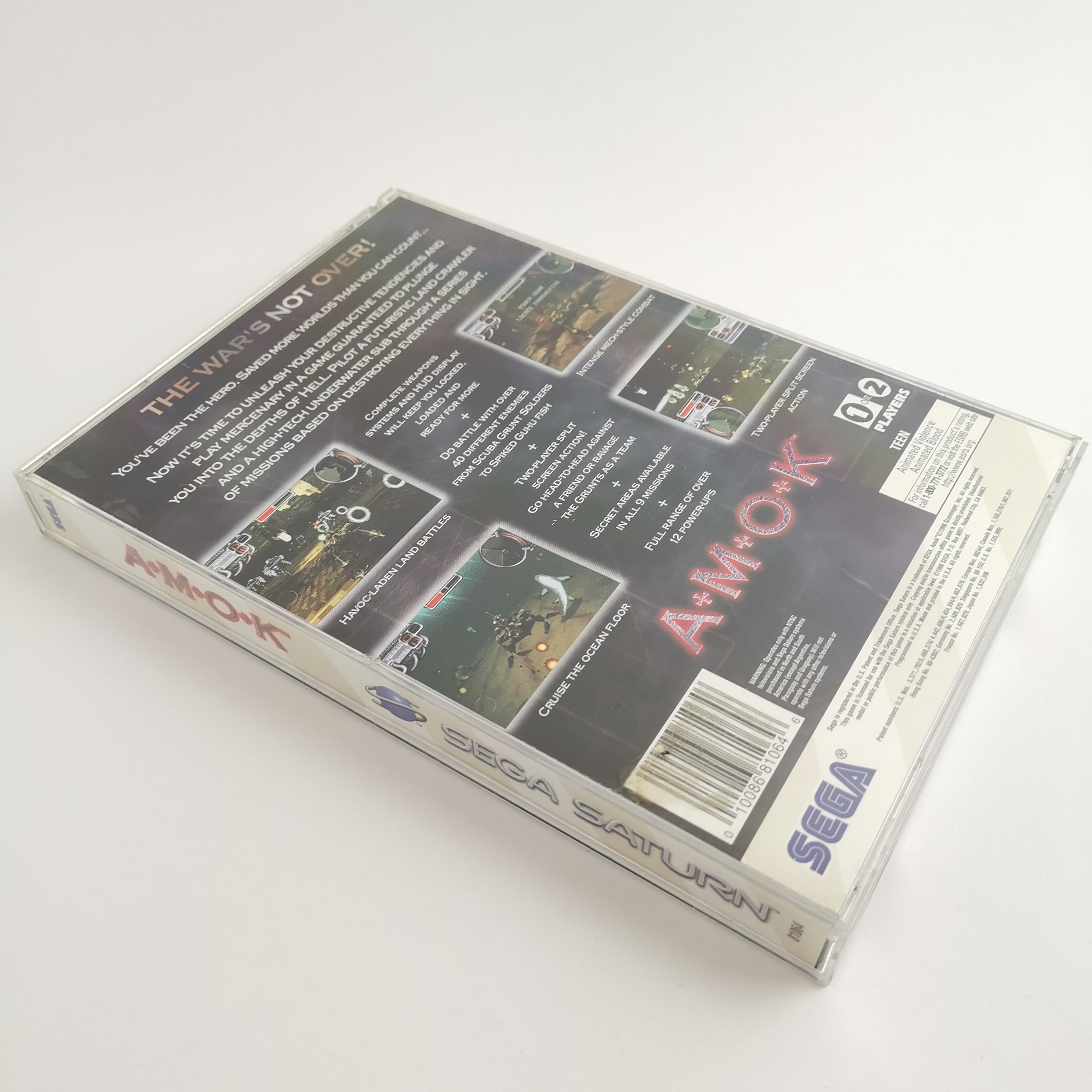 Sega Saturn Spiel – Amok OVP Anleitung NTSC-U/C USA