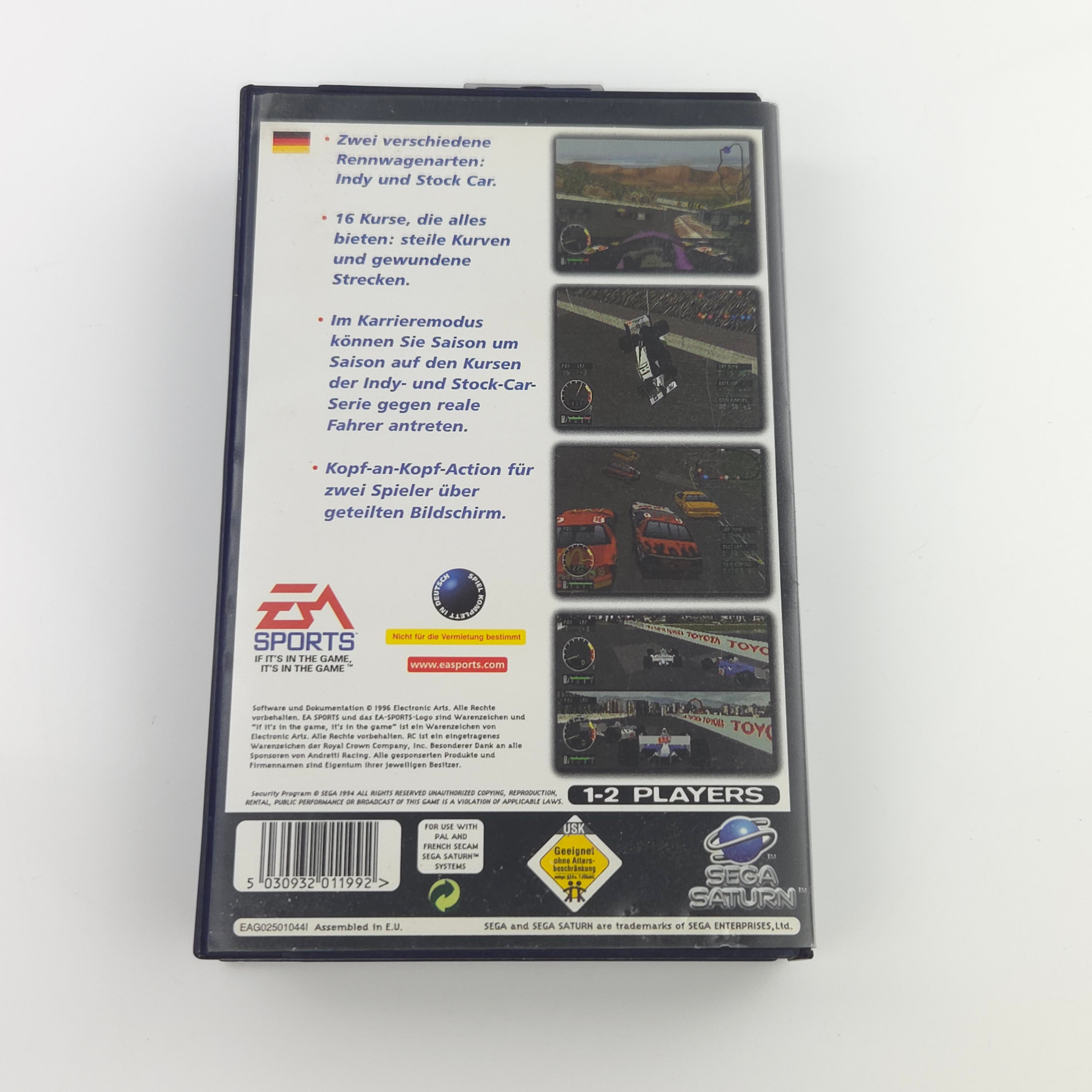 Sega Saturn Spiel – Andretti Racing OVP PAL
