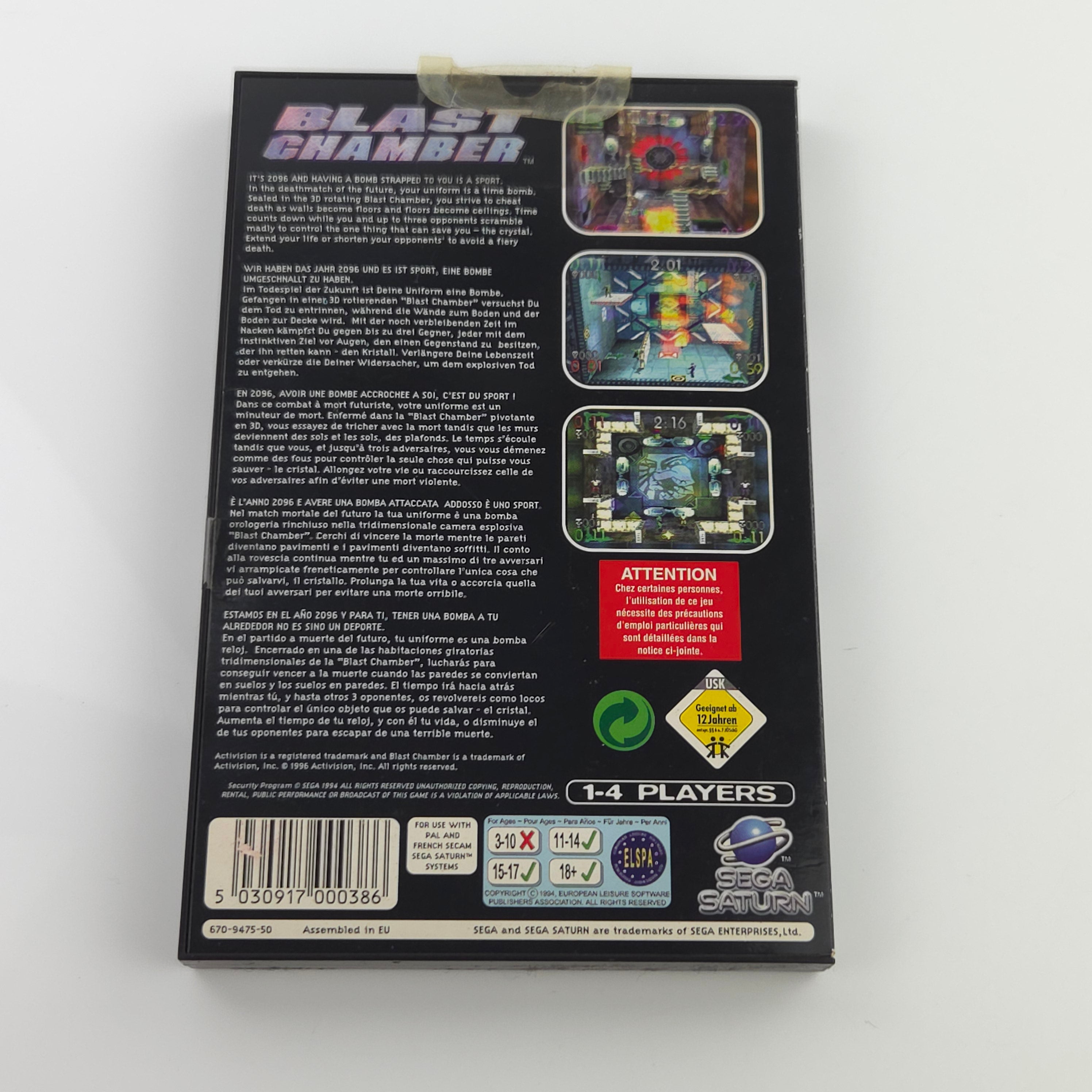Sega Saturn Spiel – Blast Chamber OVP PAL