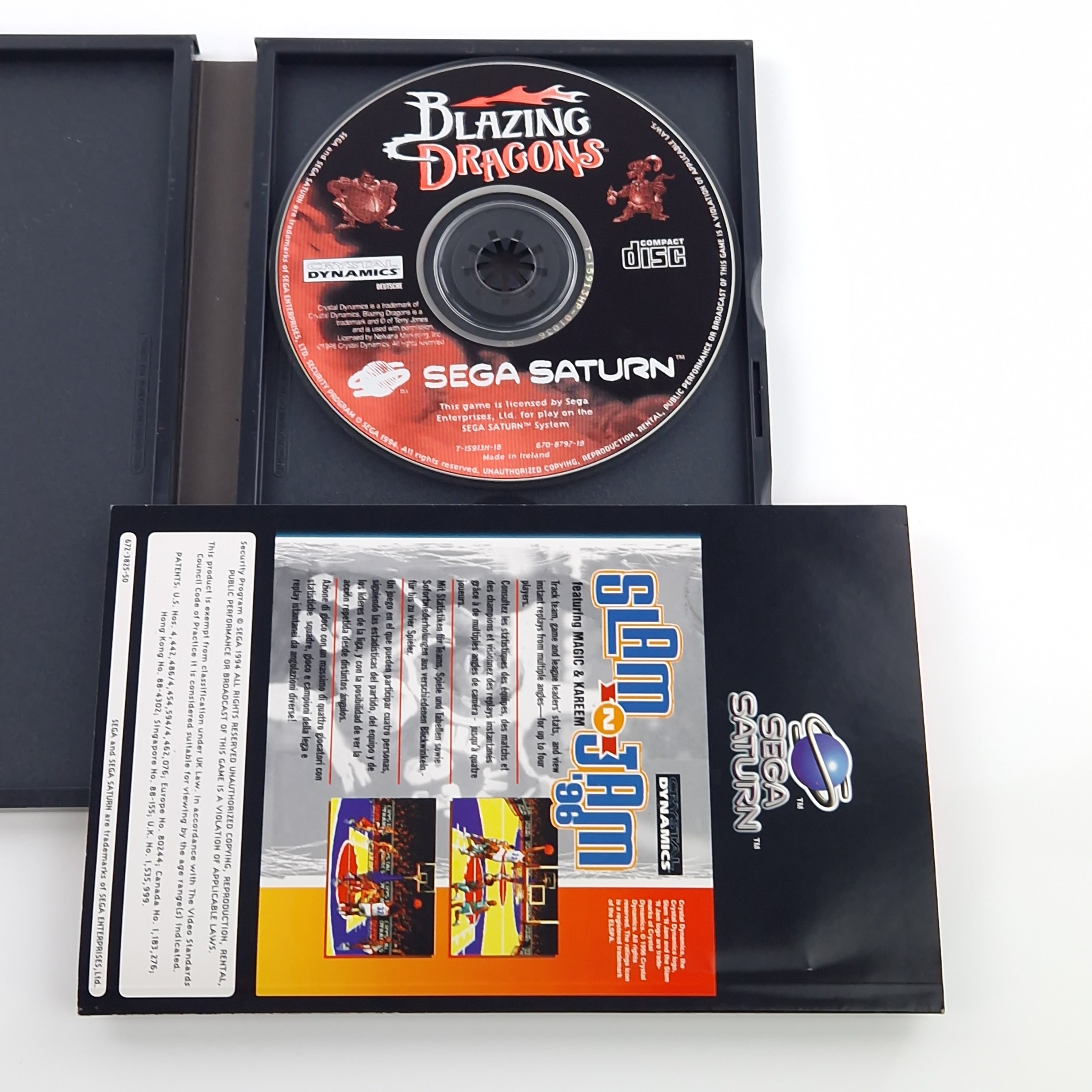 Sega Saturn Spiel – Blazing Dragons OVP PAL