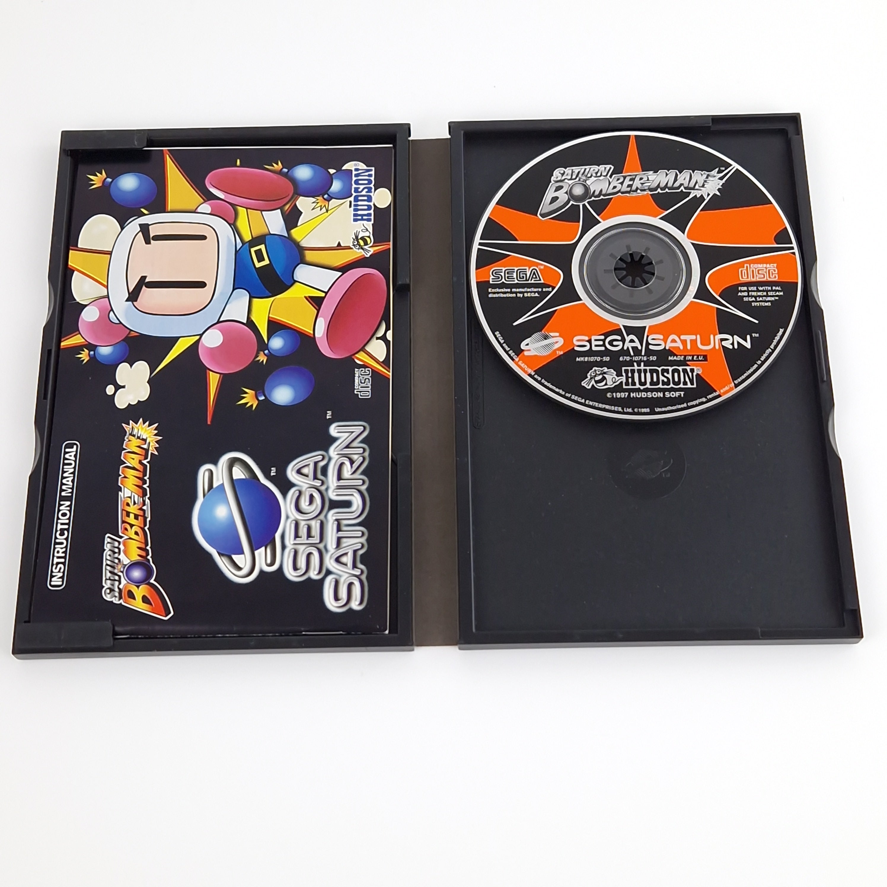 Sega Saturn Spiel – Bomberman mit OVP PAL geringen Gebrauchsspuren