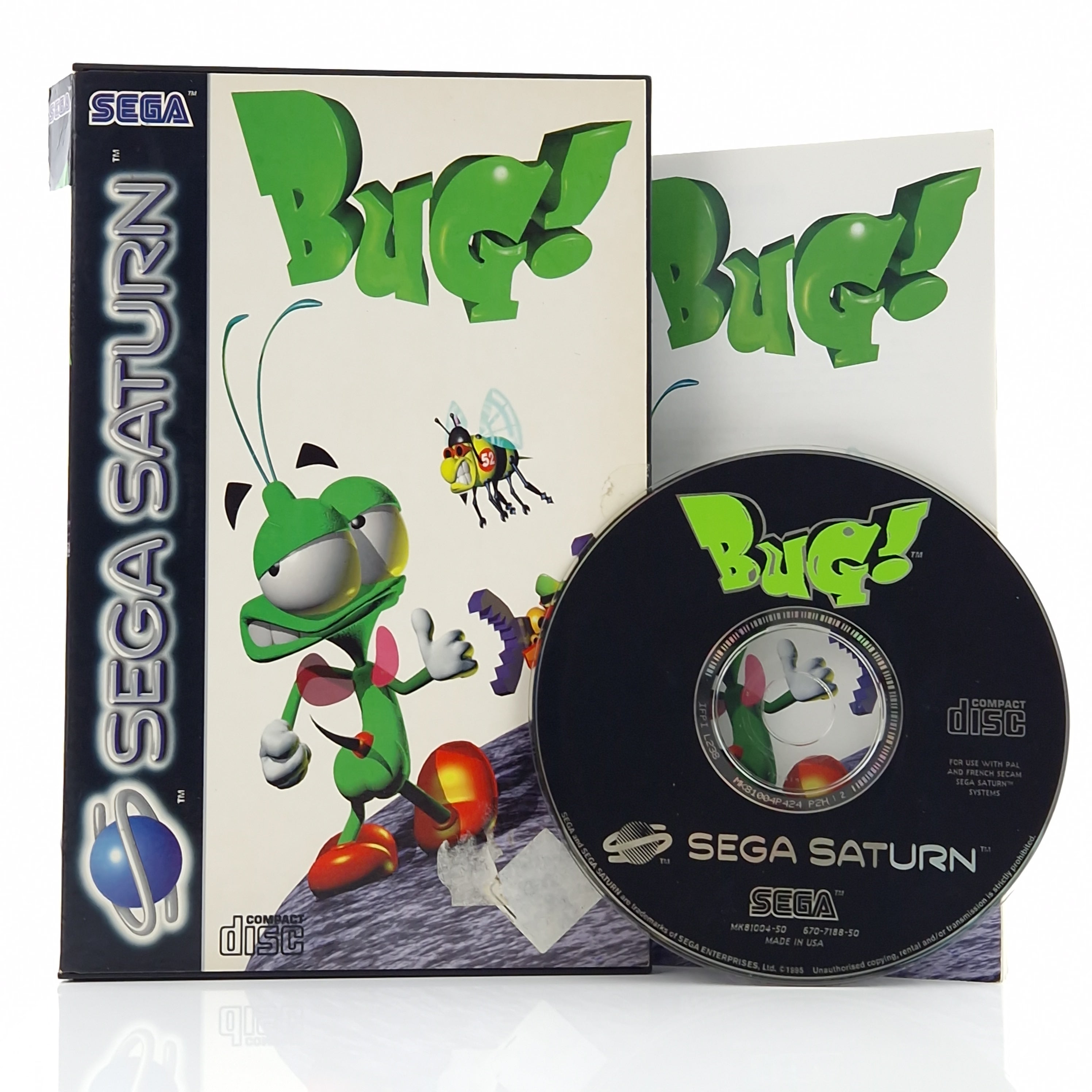 Sega Saturn Spiel – BUG mit OVP Anleitung PAL