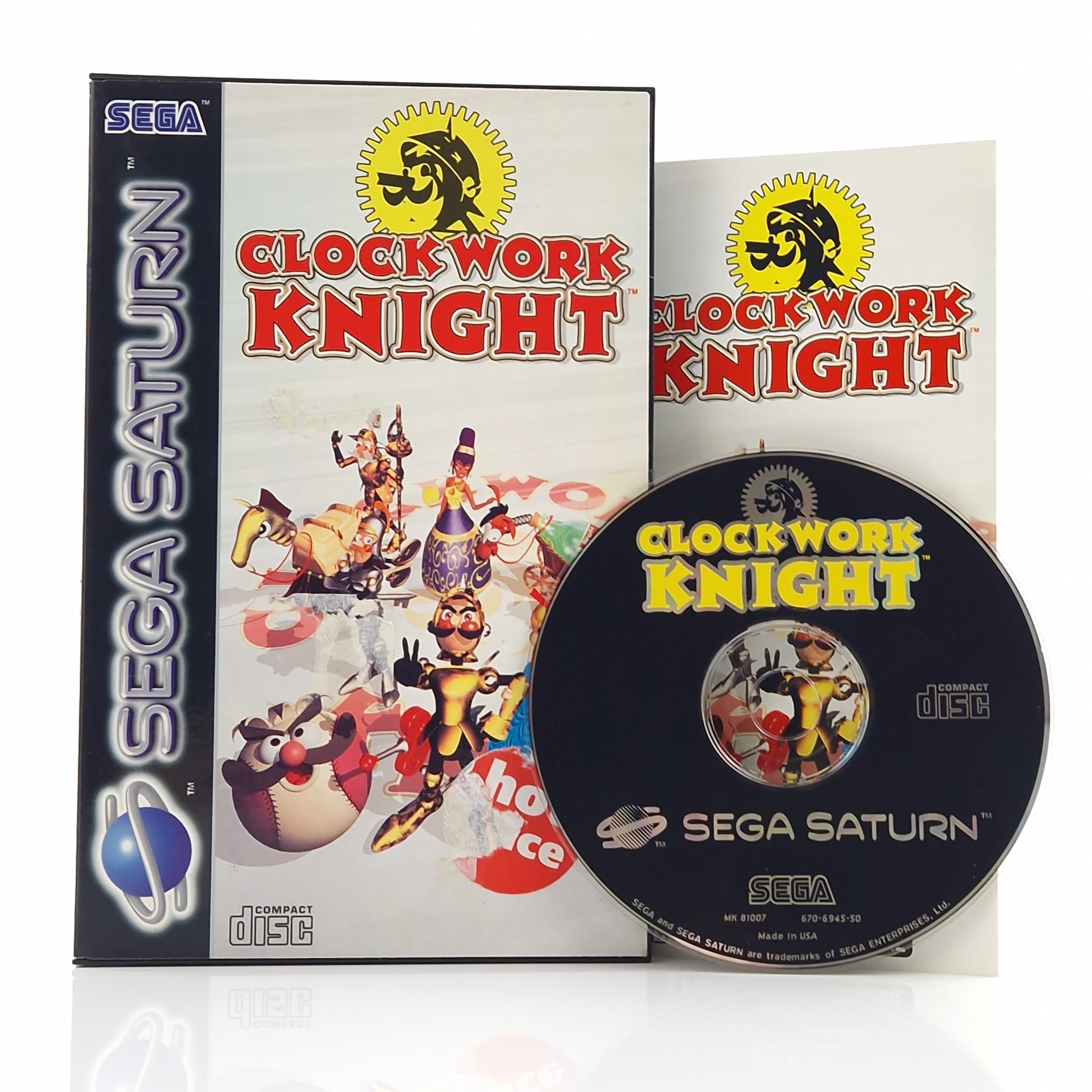 Sega Saturn Spiel – Clockwork Knight (OVP PAL)