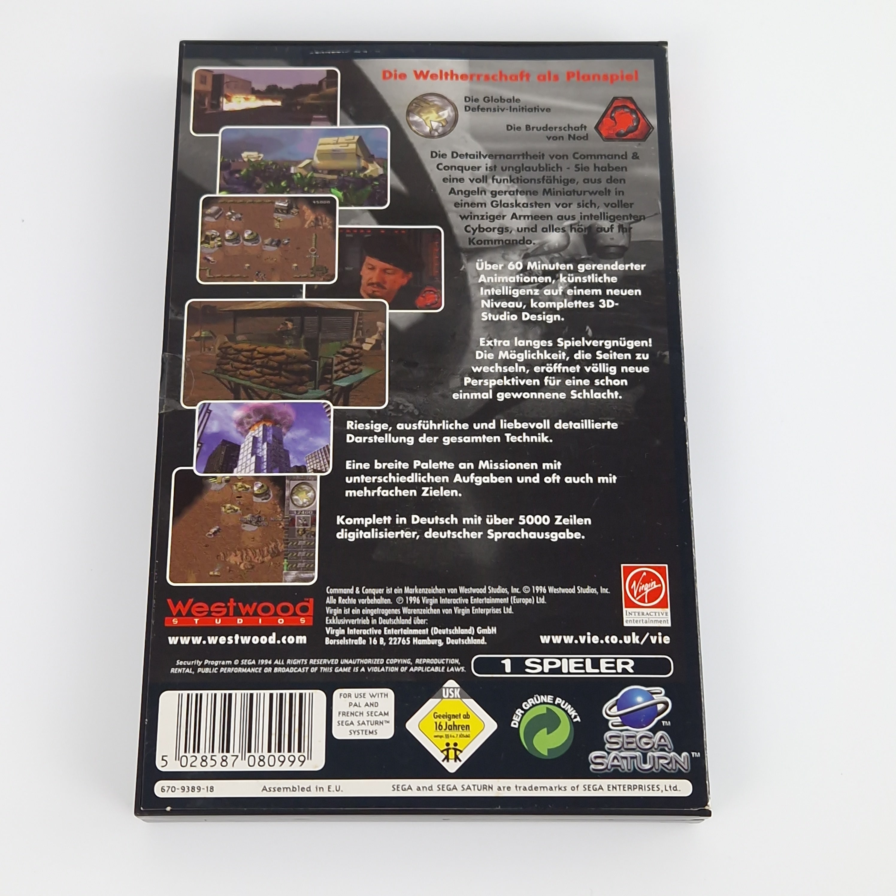 Sega Saturn Spiel – Command and Conquer Teil 1 OVP PAL