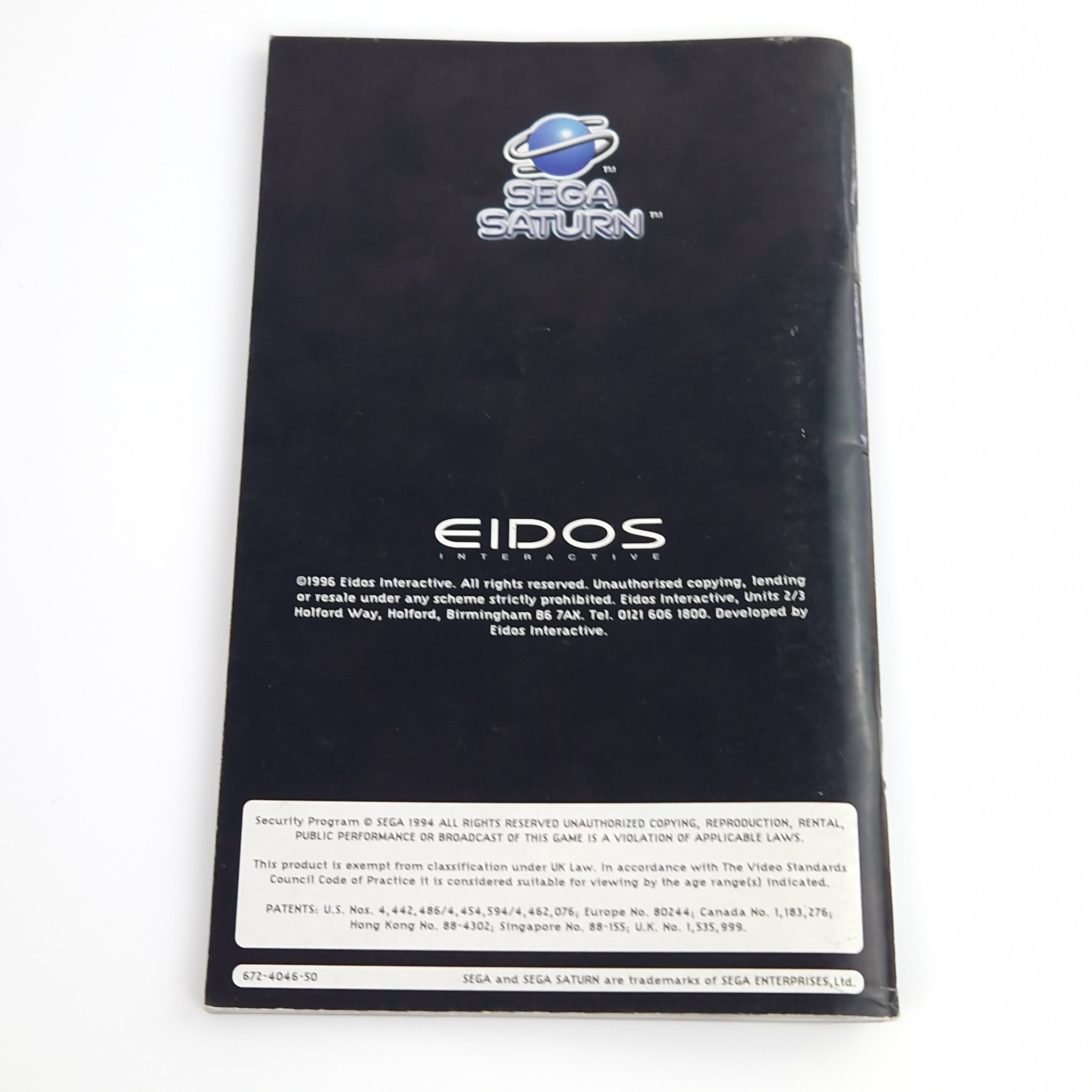 Sega Saturn Spiel – Crimewave mit OVP PAL Eidos