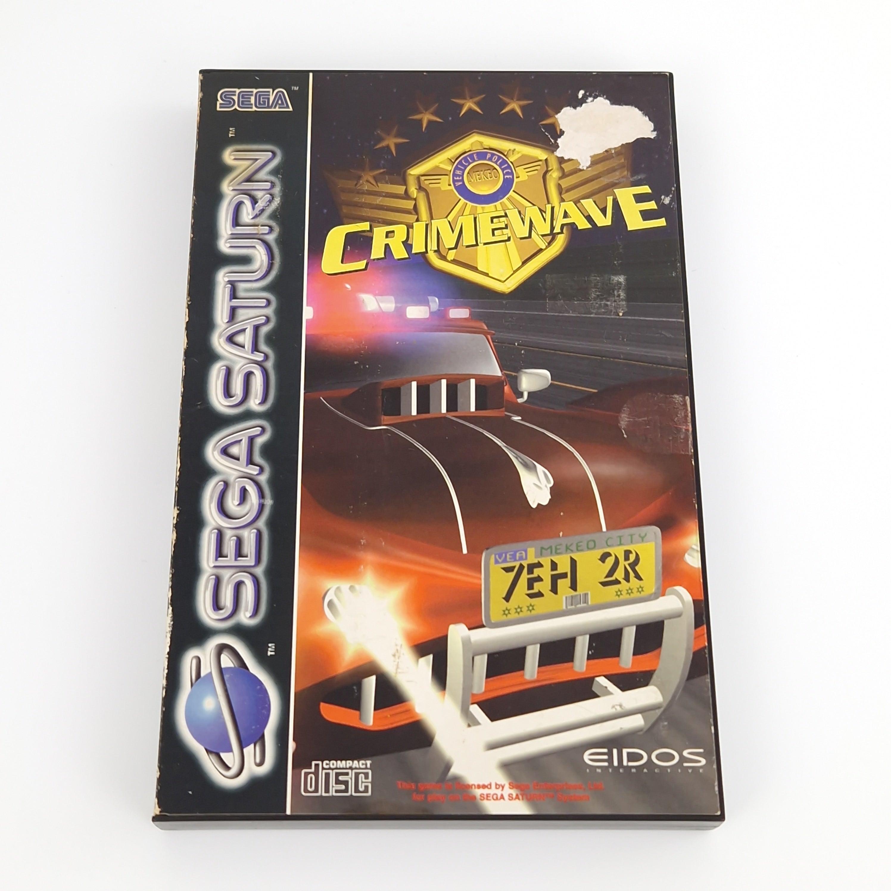 Sega Saturn Spiel – Crimewave mit OVP PAL Eidos