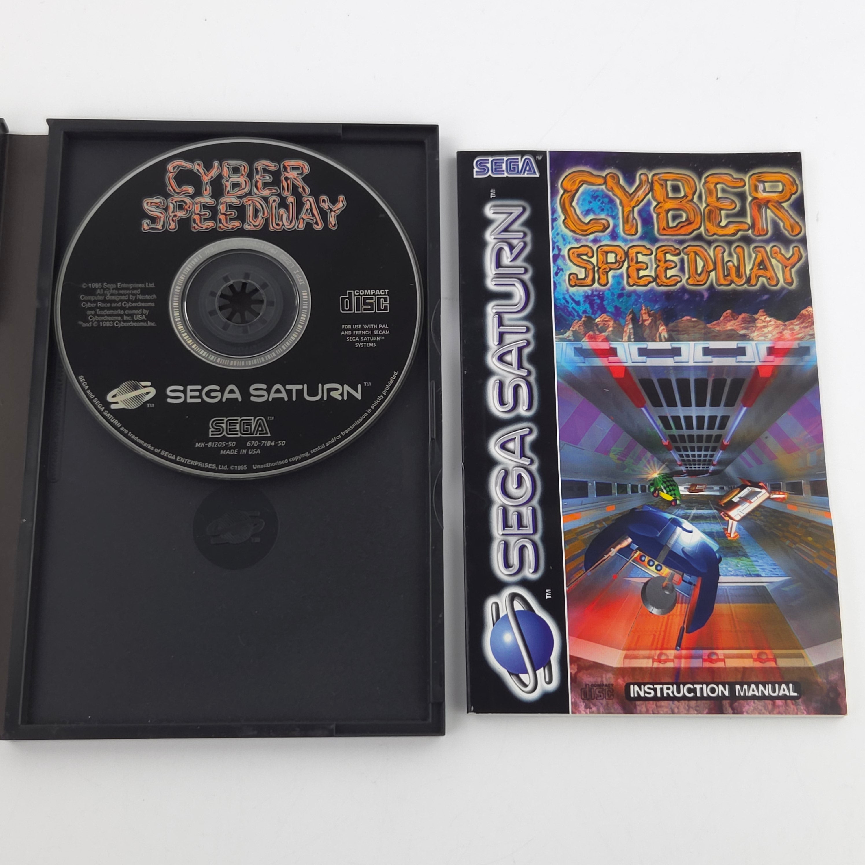 Sega Saturn Spiel Cyber Speedway PAL OVP Anleitung CD