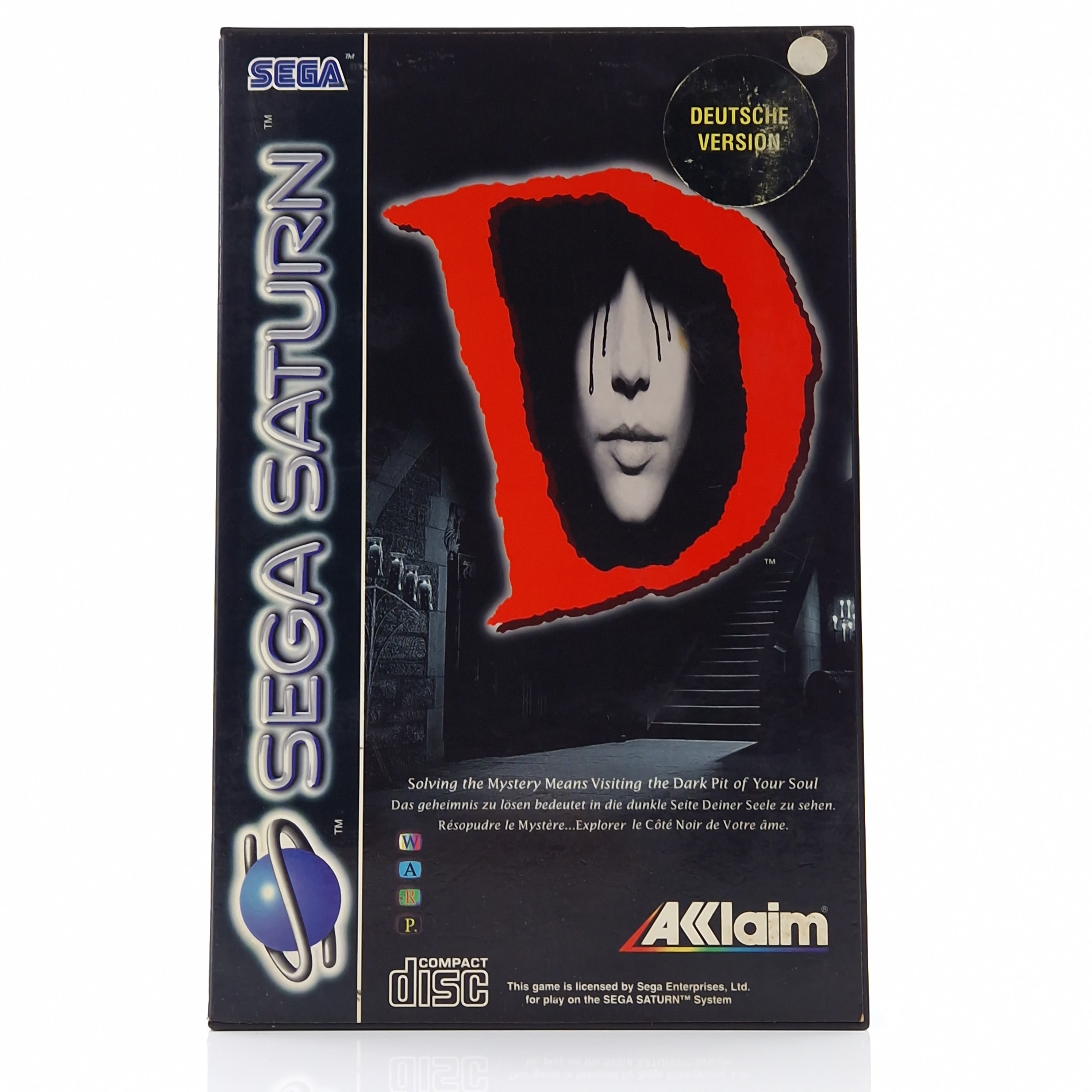 Sega Saturn Spiel – D Doppel CD Disk Anleitung OVP PAL