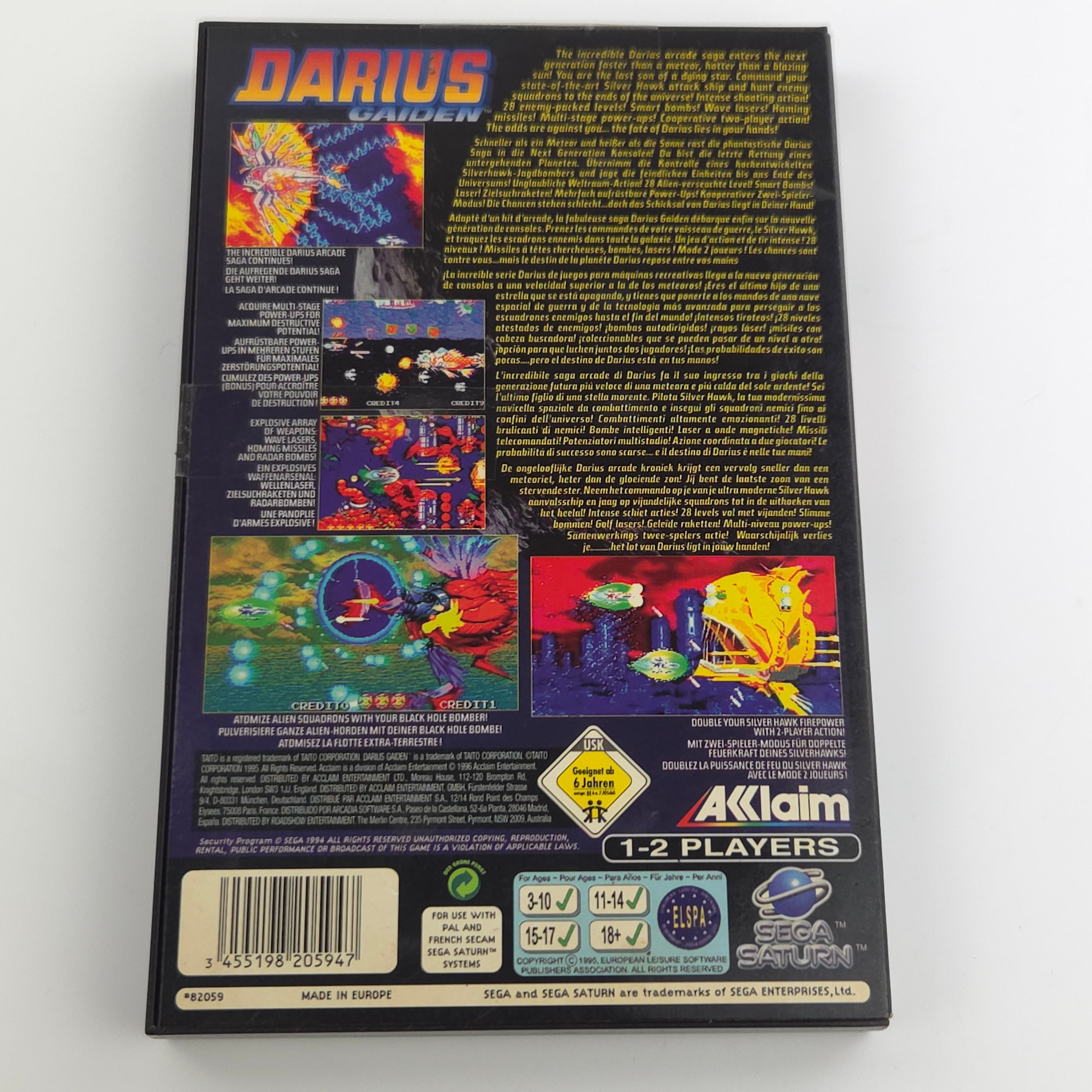 Sega Saturn Spiel – Darius Gaiden OVP PAL