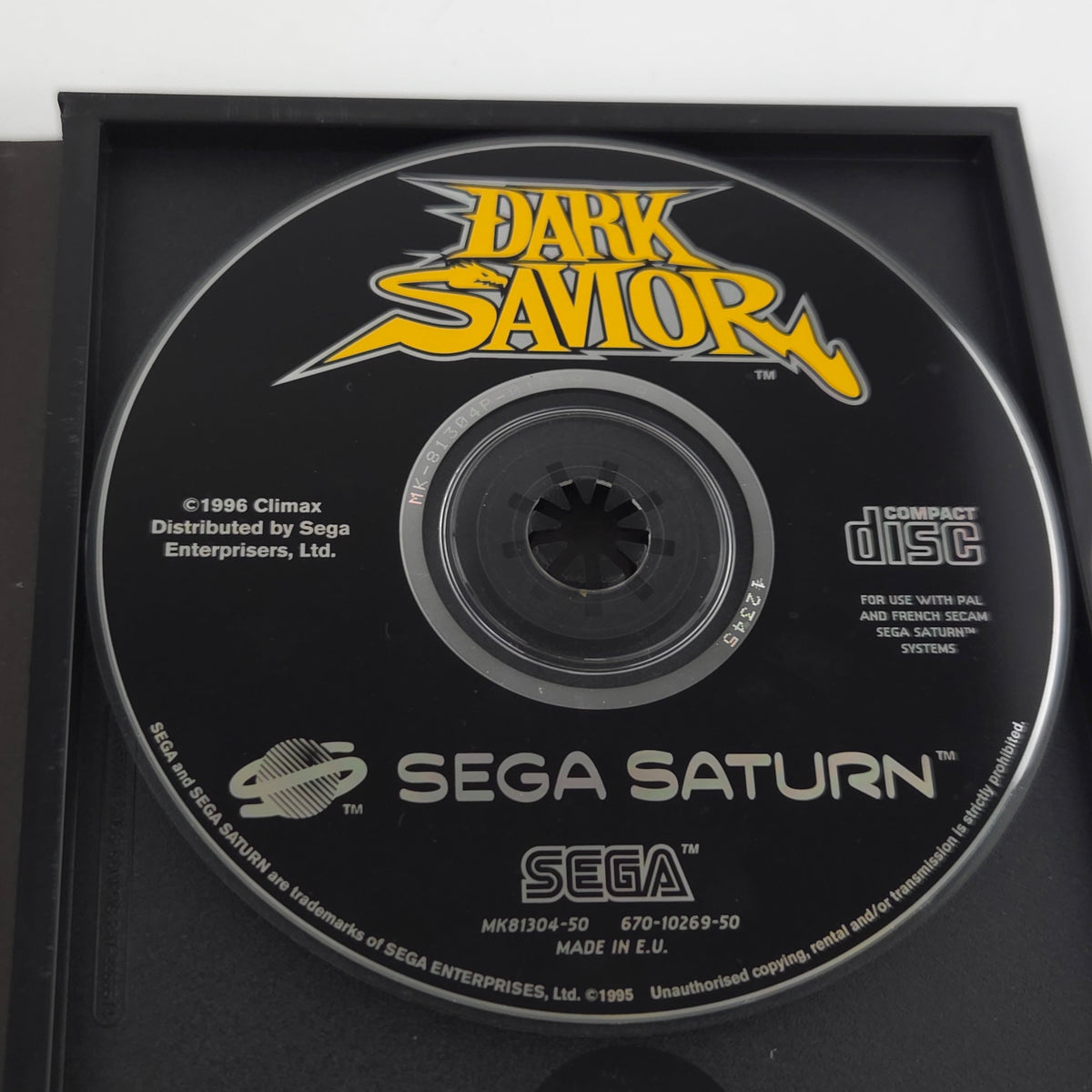 Sega Saturn Spiel Dark Savior OVP PAL