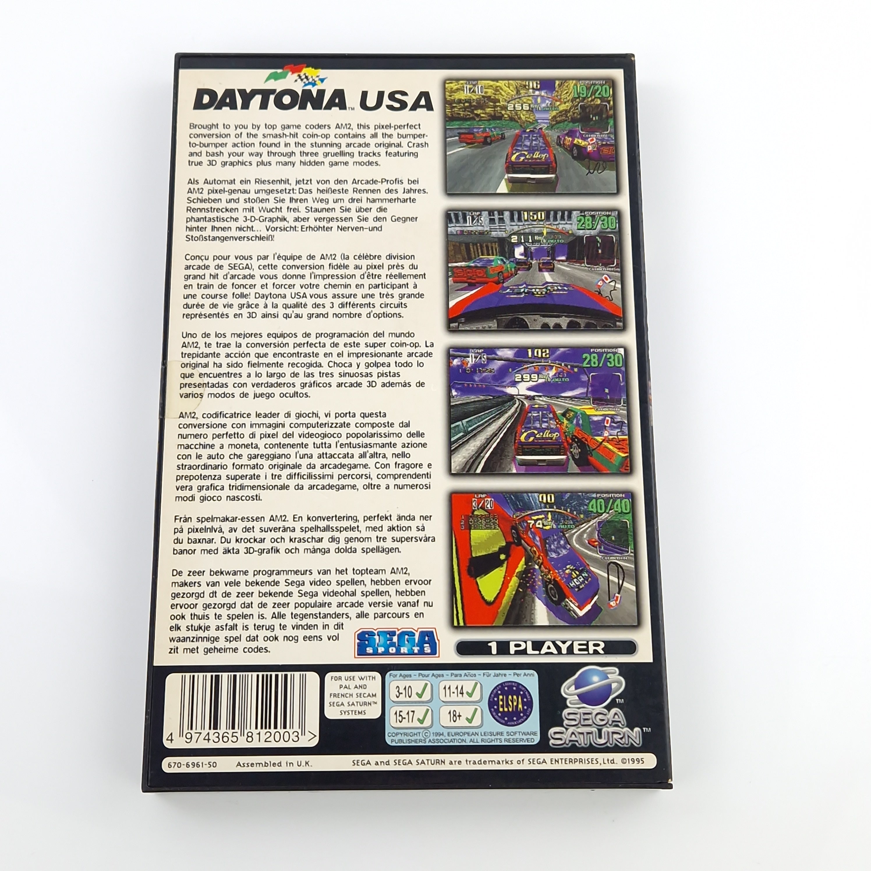 Sega Saturn Spiel – Daytona USA (PAL OVP CD)