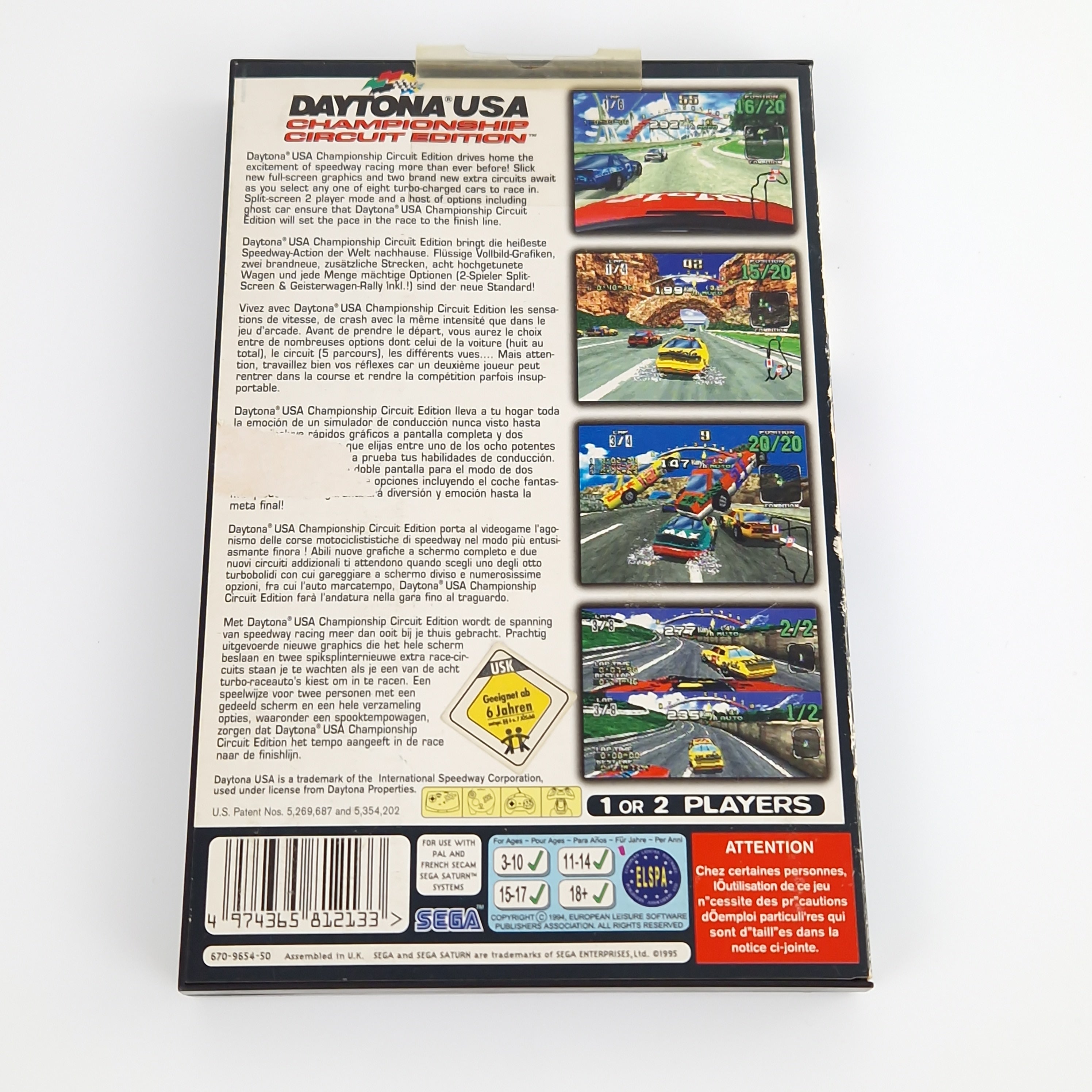 Sega Saturn Spiel – Daytona USA Championship Circuit PAL