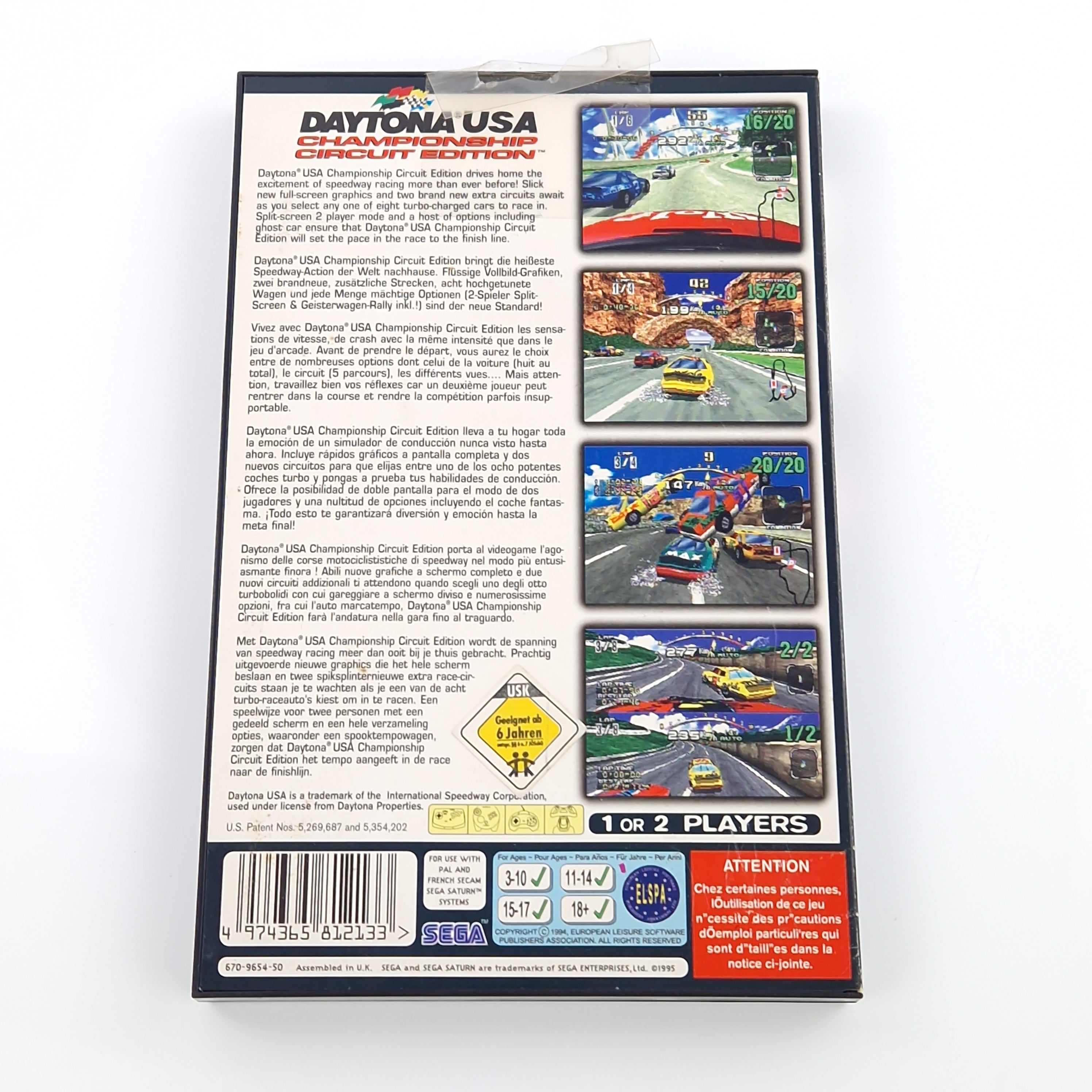 Sega Saturn Spiel – Daytona USA Championship Circuit (PAL OVP)