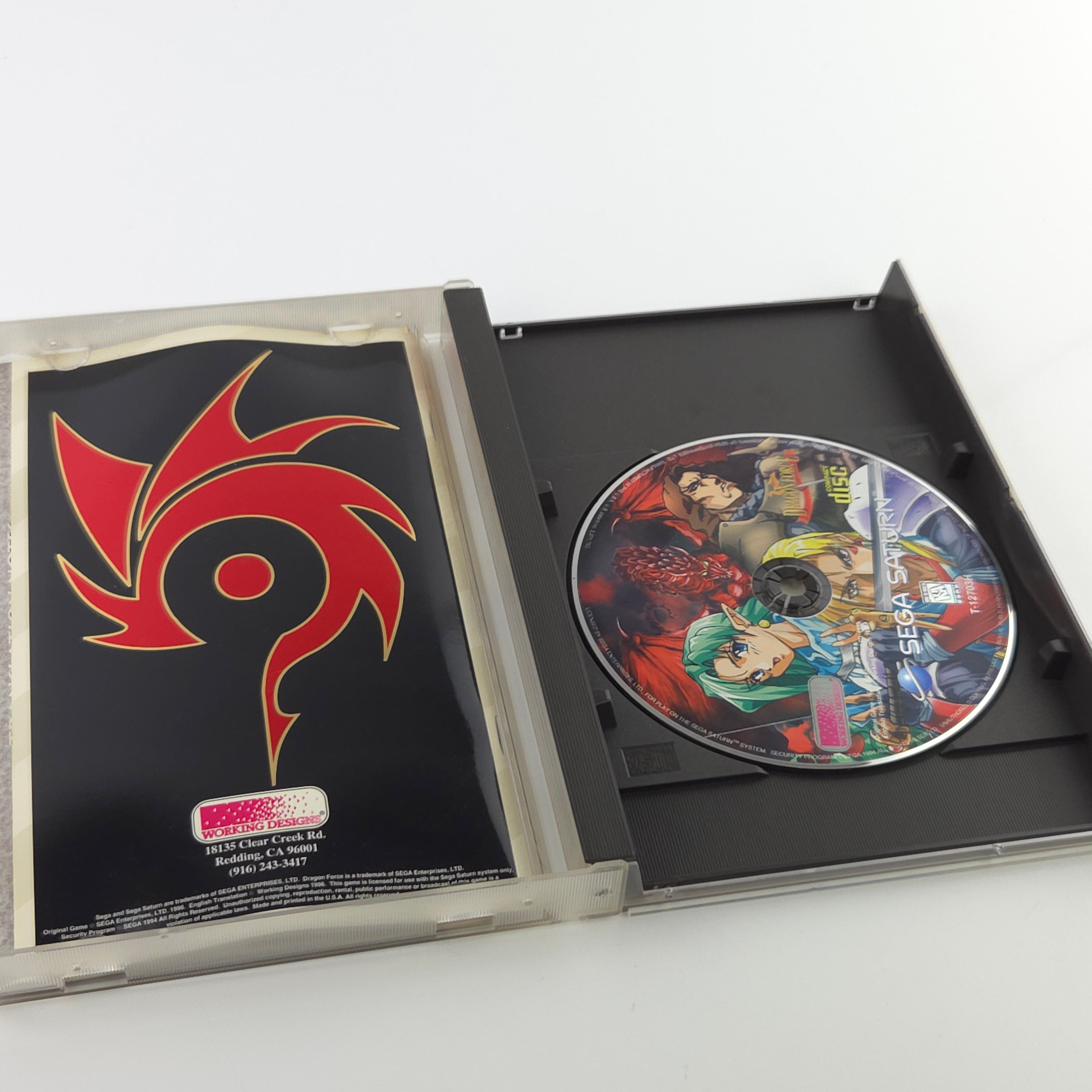 Sega Saturn Spiel – Dragon Force NTSC-USA OVP Anleitung