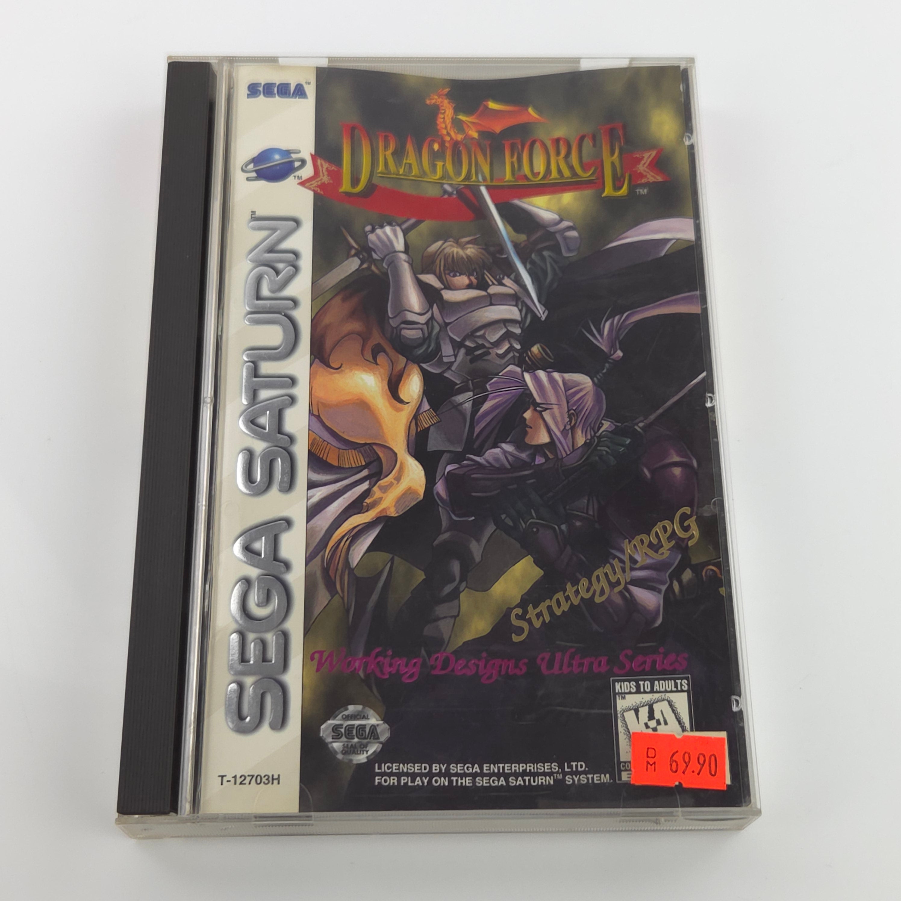 Sega Saturn Spiel – Dragon Force NTSC-USA OVP Anleitung
