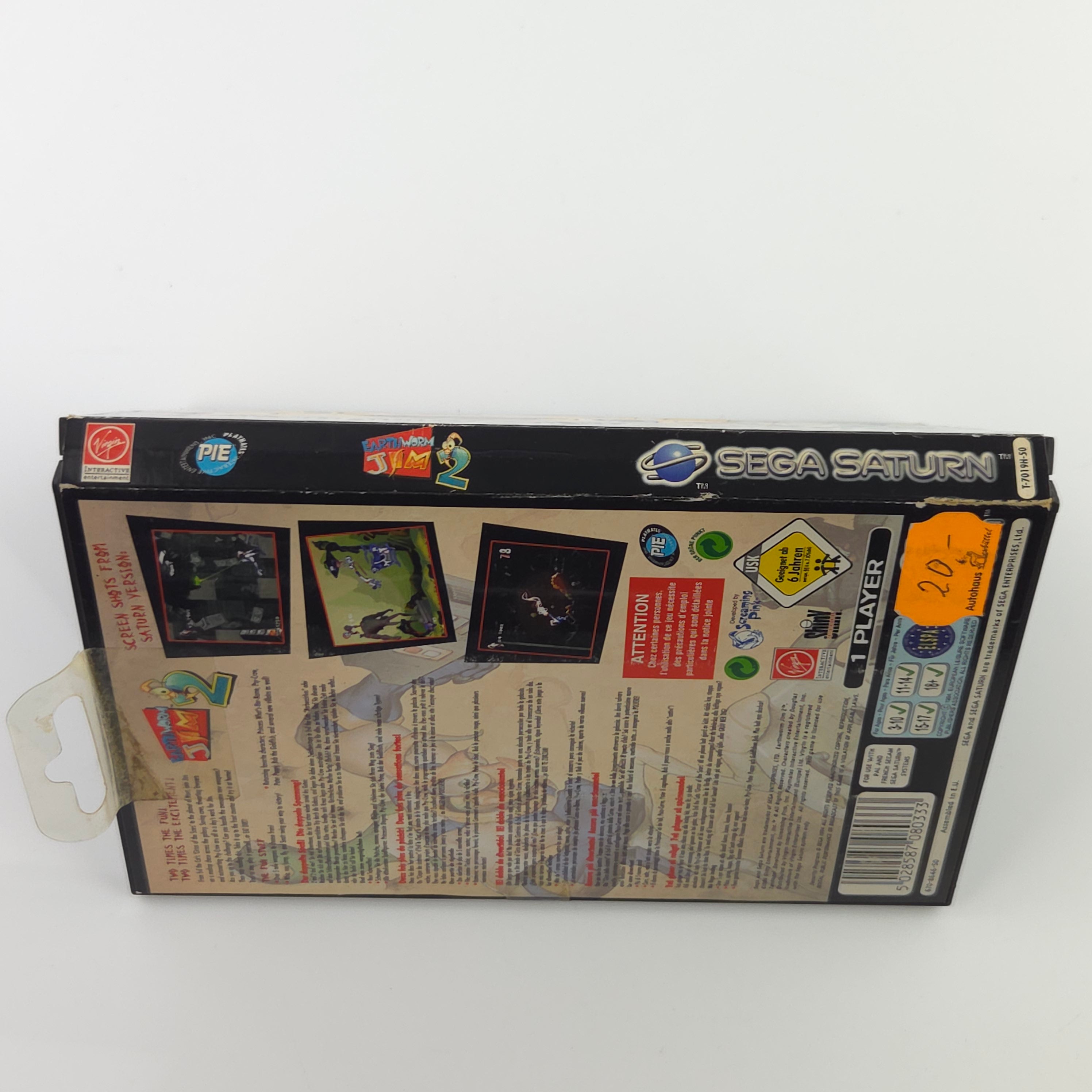 Sega Saturn Spiel – Earthworm Jim 2 OVP PAL CIB