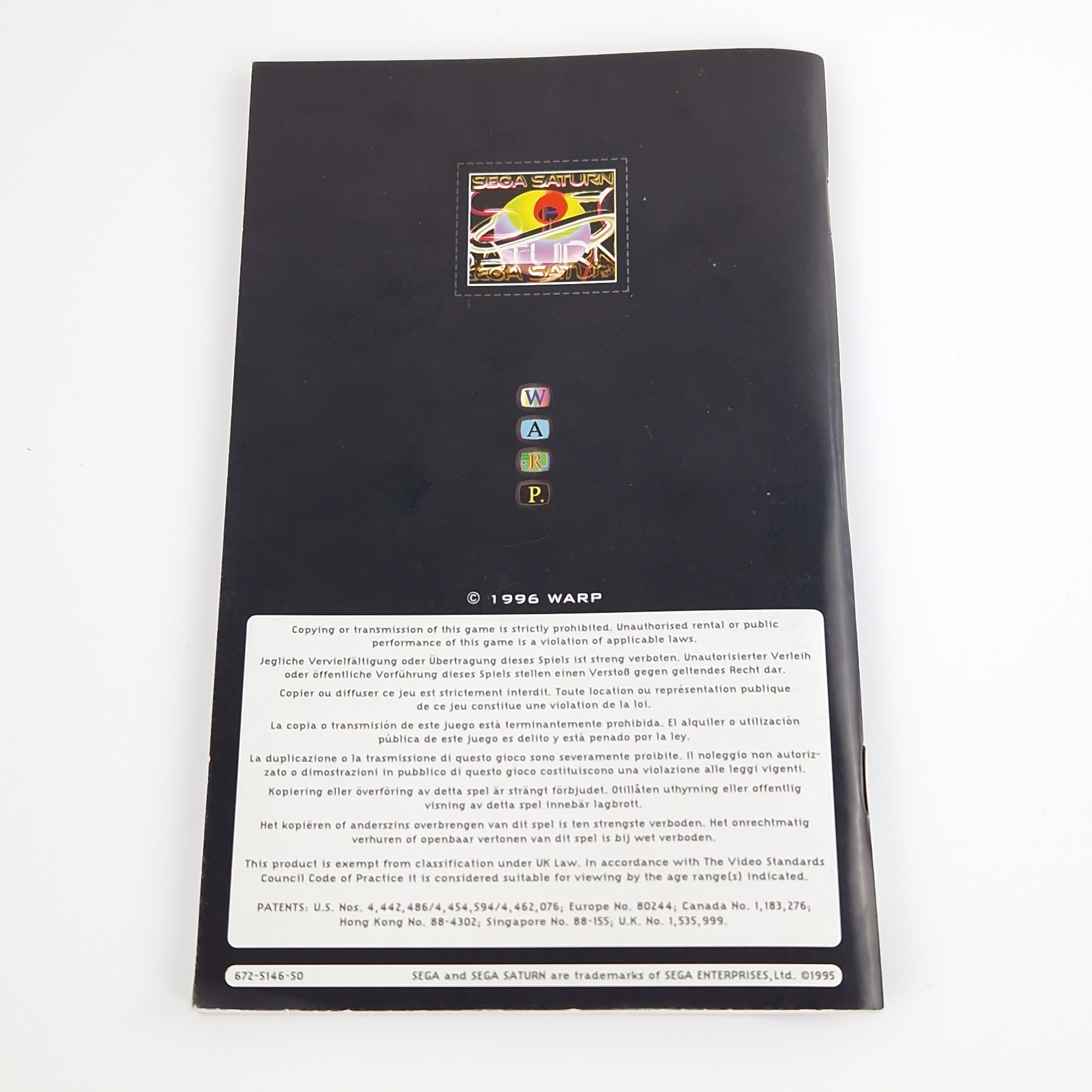 Sega Saturn Spiel – Enemy Zero OVP PAL CD Anleitung