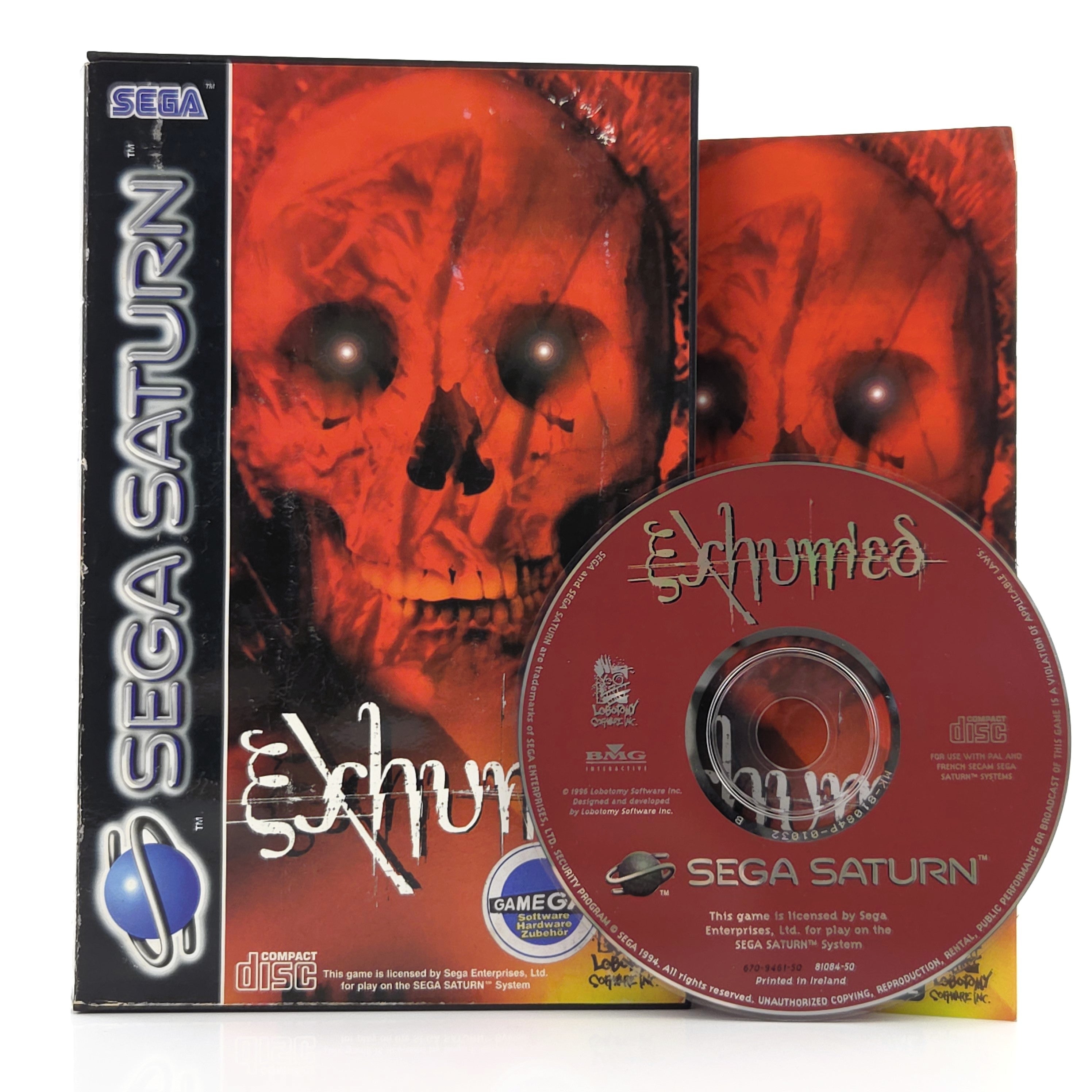 Sega Saturn Spiel Exhumed OVP PAL EUR USK18 CD-Rom