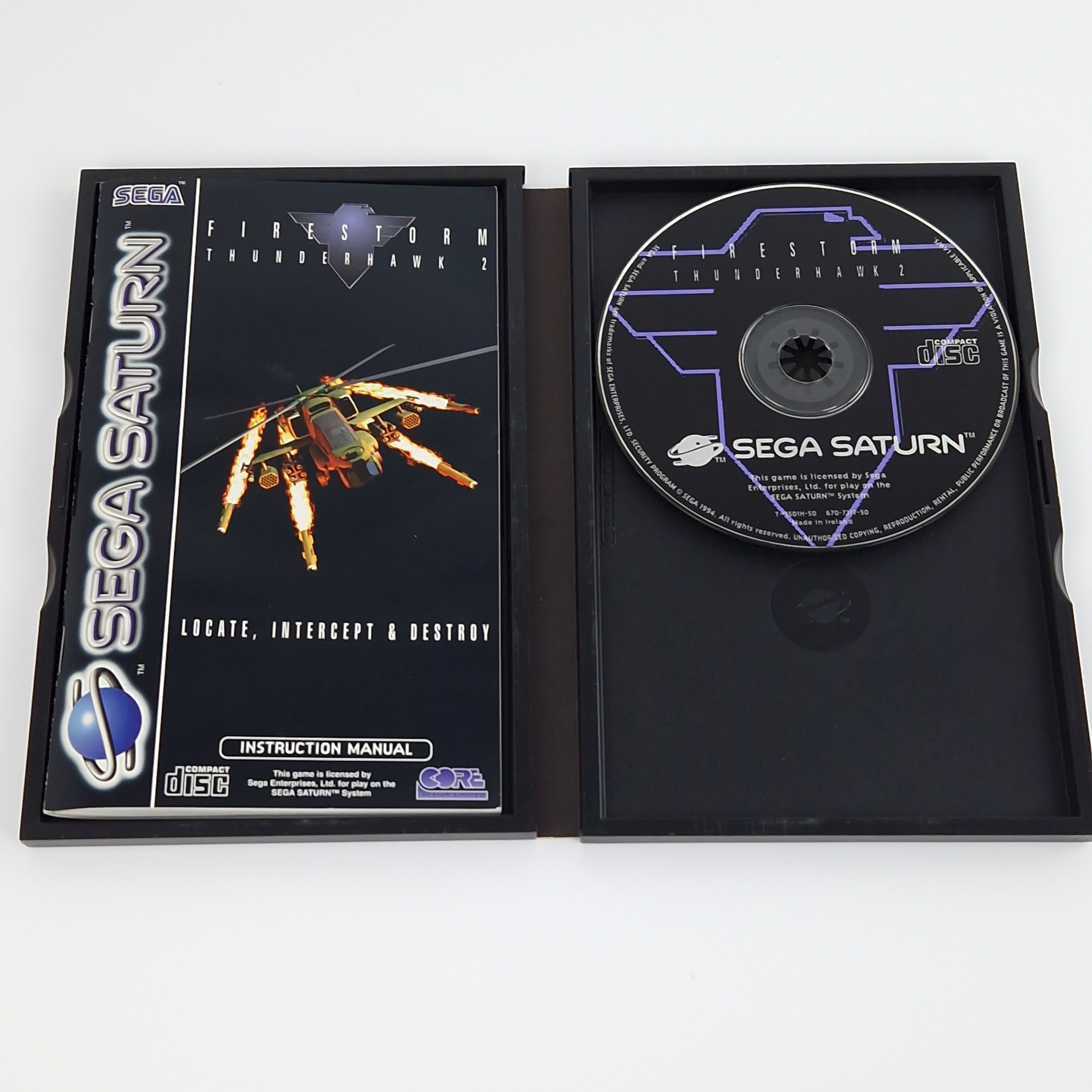 Sega Saturn Spiel – Firestorm Thunderhawk 2 OVP PAL