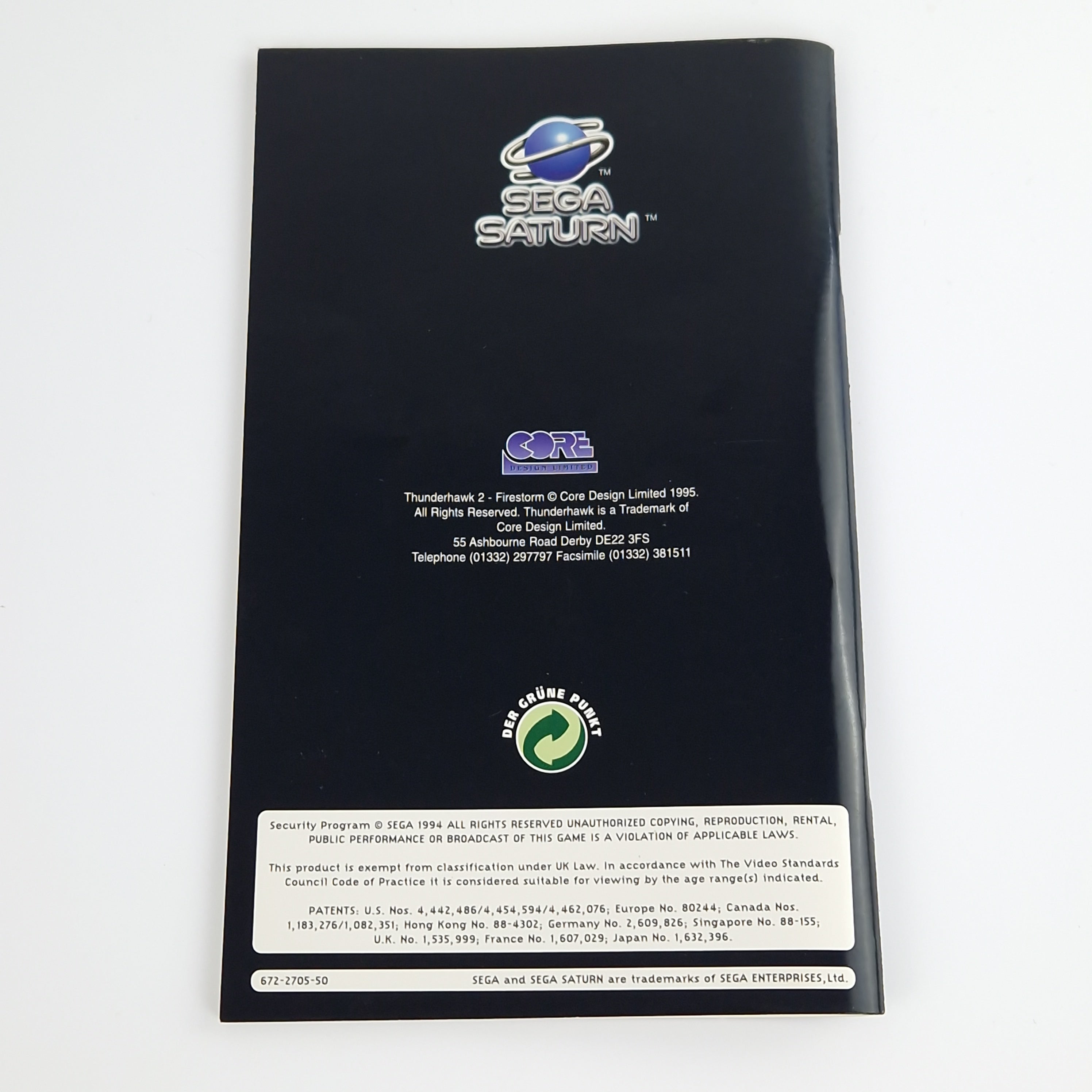 Sega Saturn Spiel – Firestorm Thunderhawk 2 OVP PAL