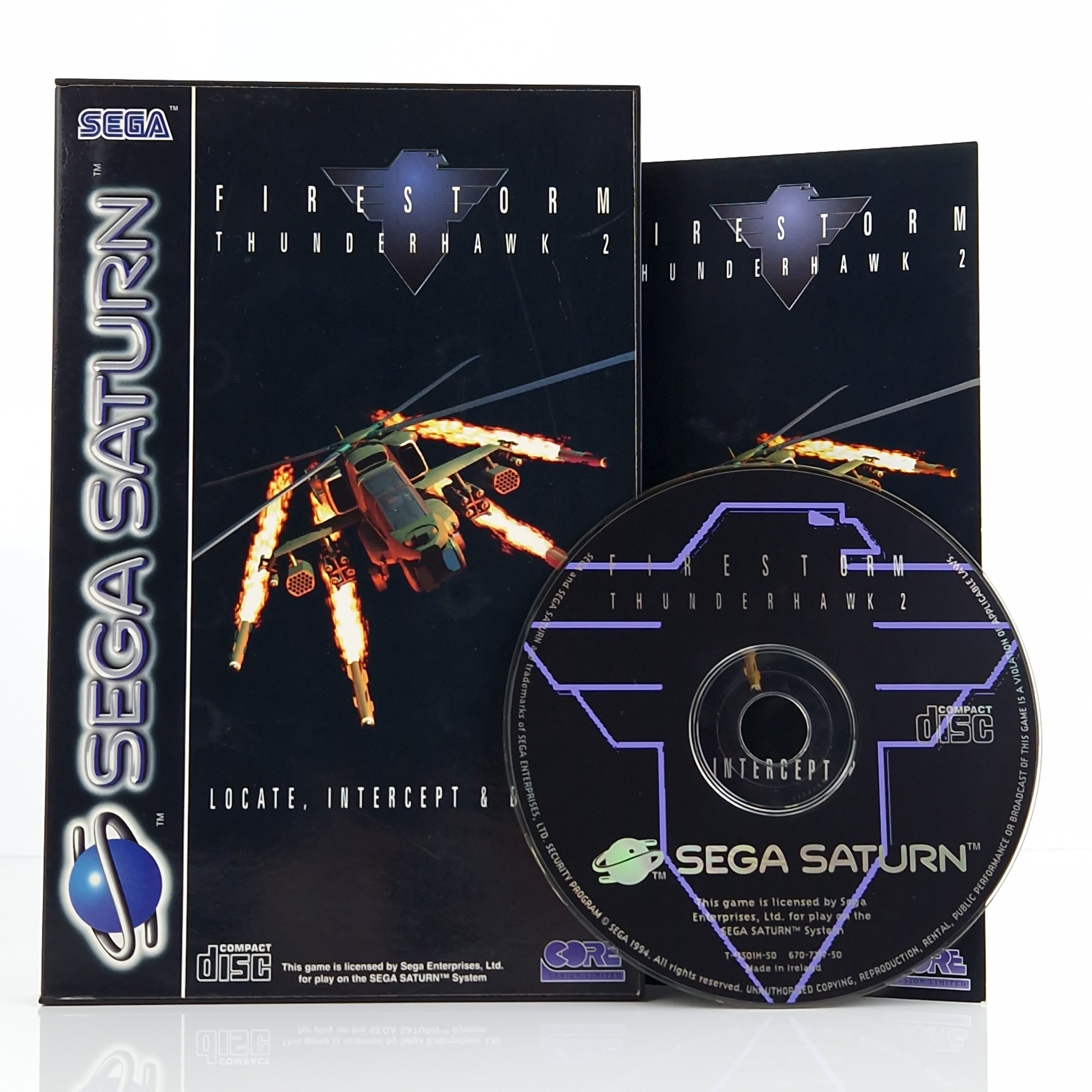 Sega Saturn Spiel – Firestorm Thunderhawk 2 OVP PAL
