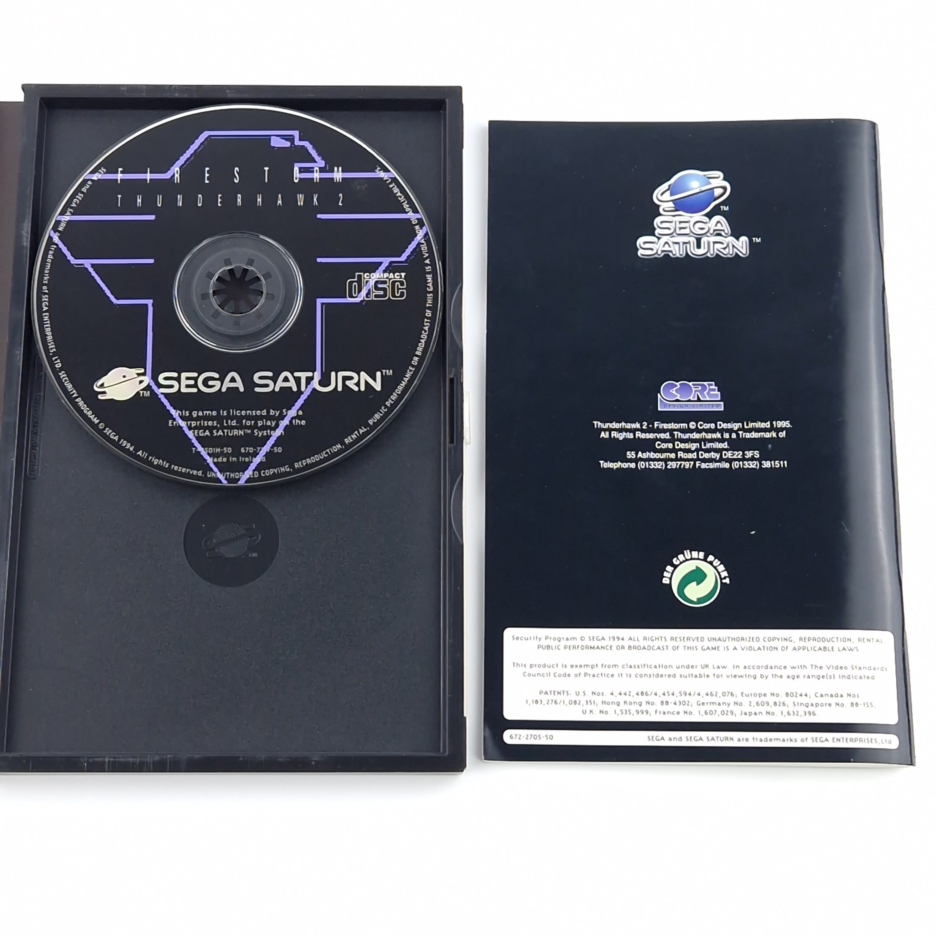 Sega Saturn Spiel – Firestorm Thunderhawk 2 OVP PAL