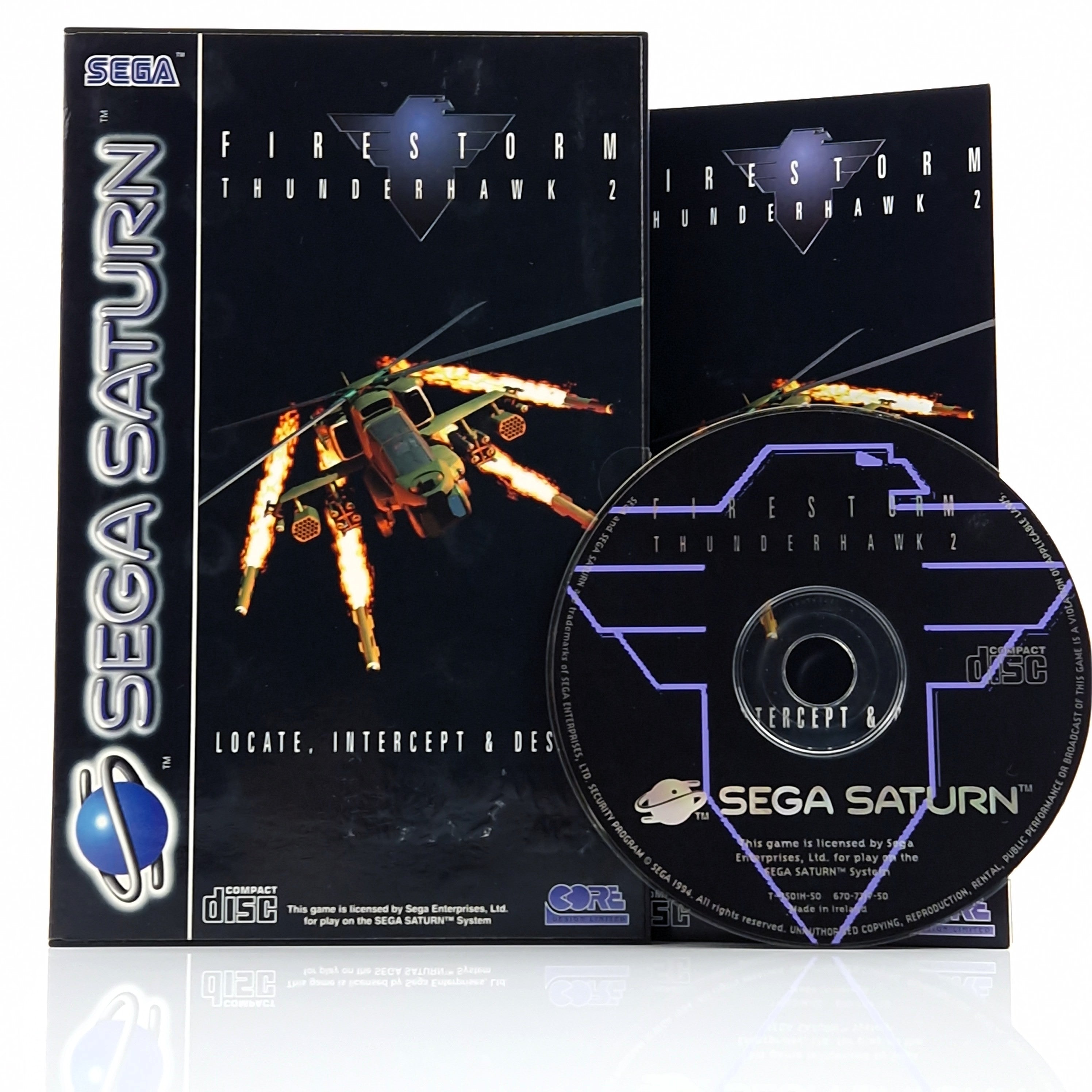 Sega Saturn Spiel – Firestorm Thunderhawk 2 OVP PAL