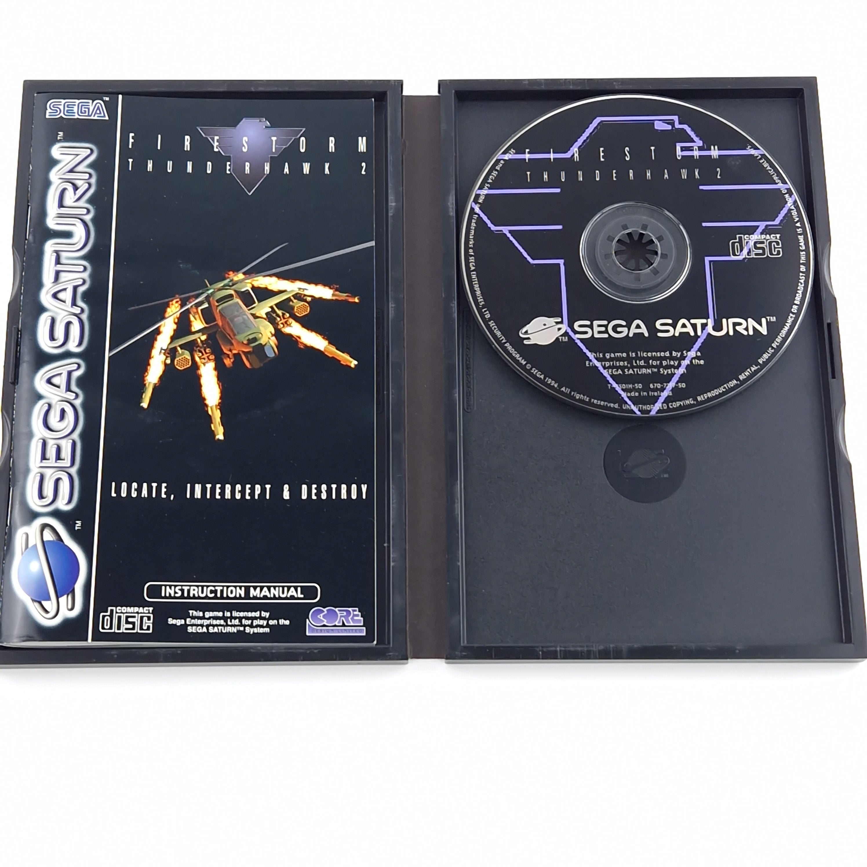Sega Saturn Spiel – Firestorm Thunderhawk 2 OVP PAL
