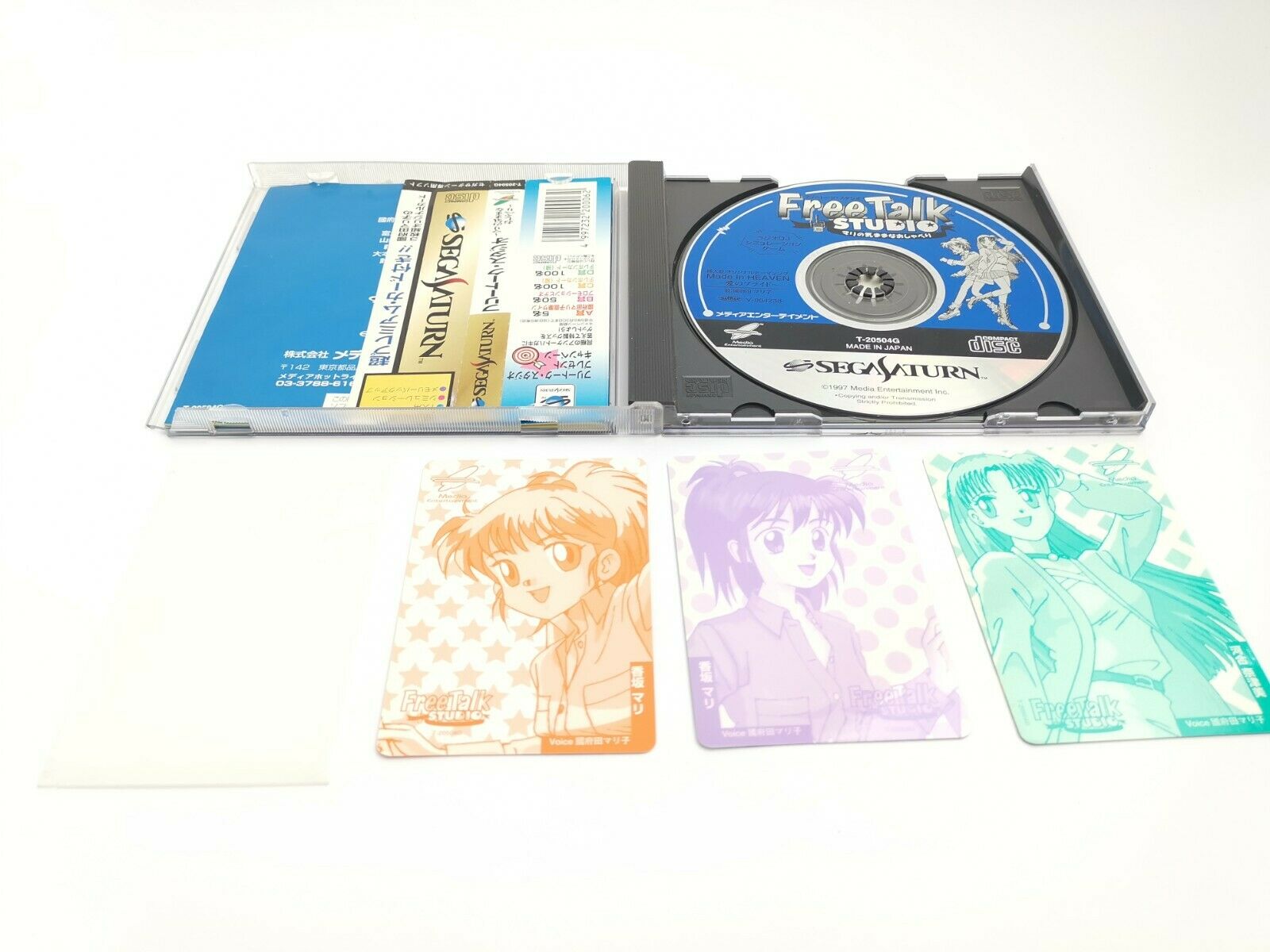 Sega Saturn Spiel – Free Talk Studio (Japan OVP)