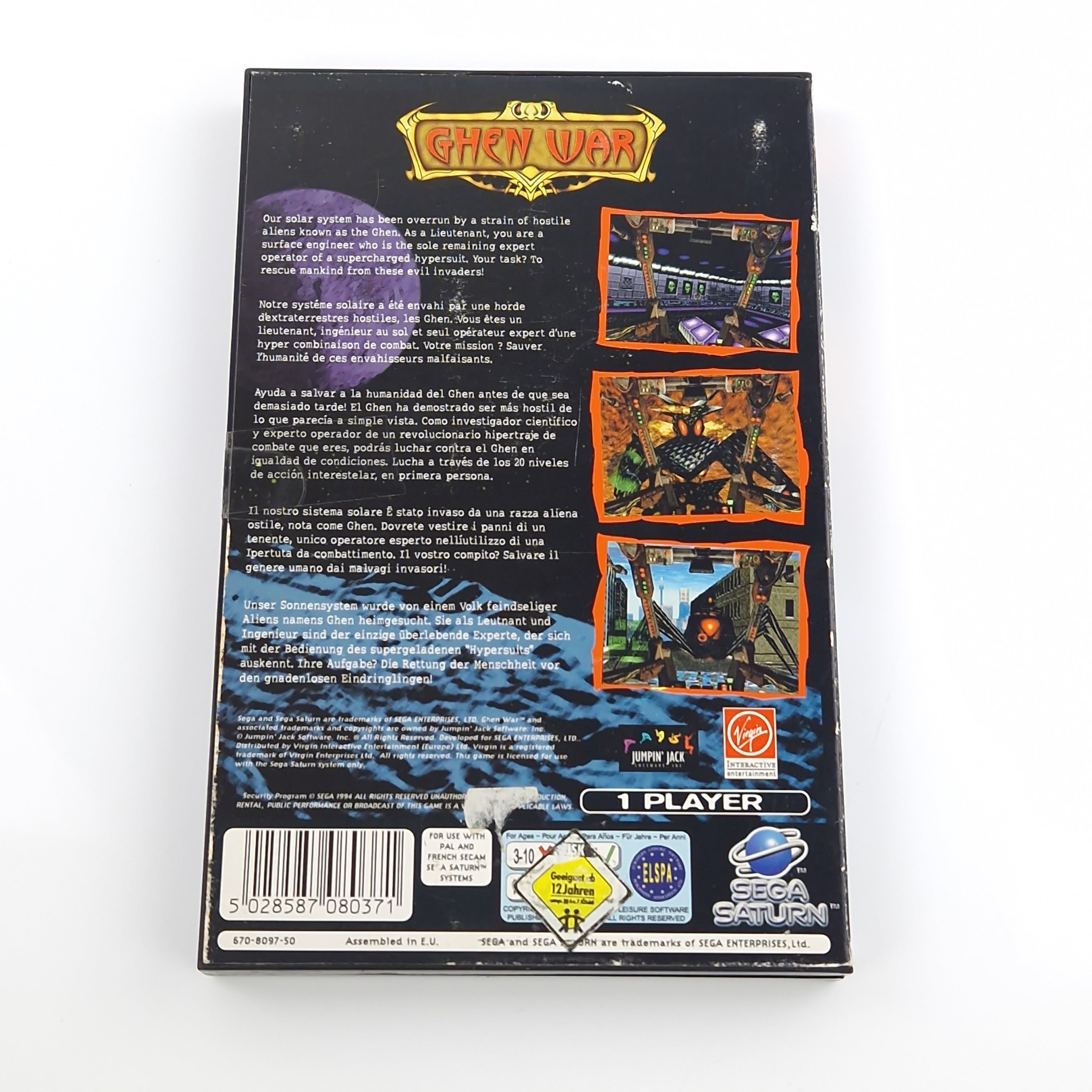 Sega Saturn Spiel – Ghen War OVP PAL