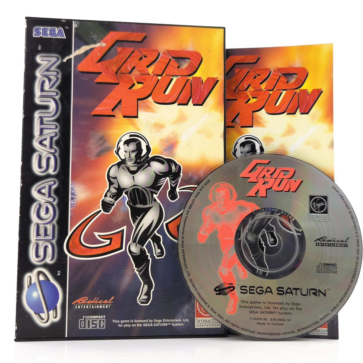 Sega Saturn Spiel Grid Run OVP PAL 1994