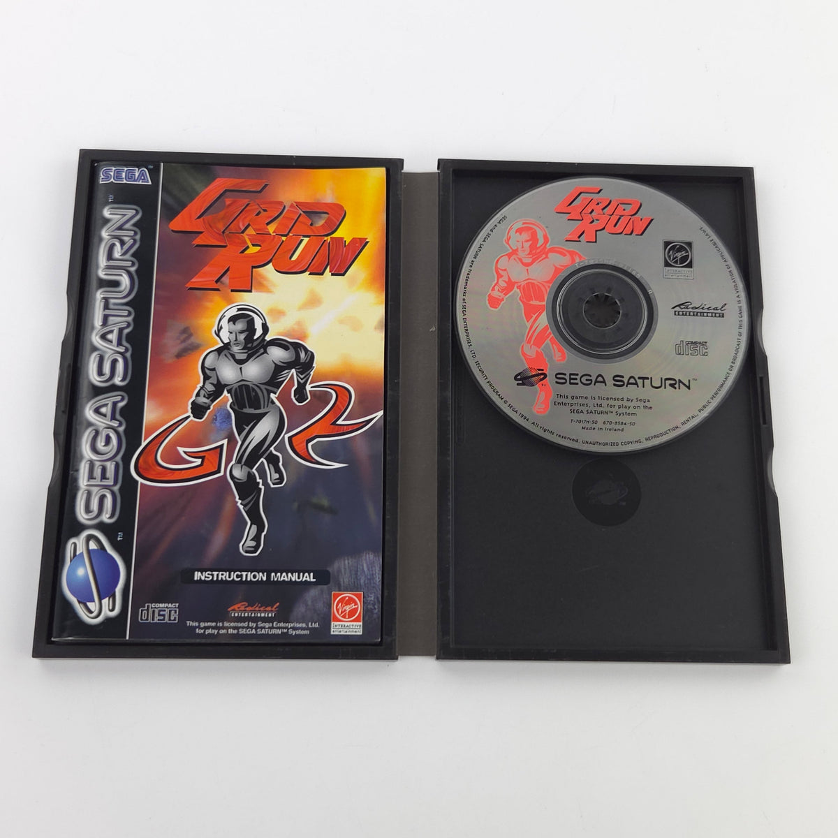 Sega Saturn Spiel Grid Run OVP PAL 1994