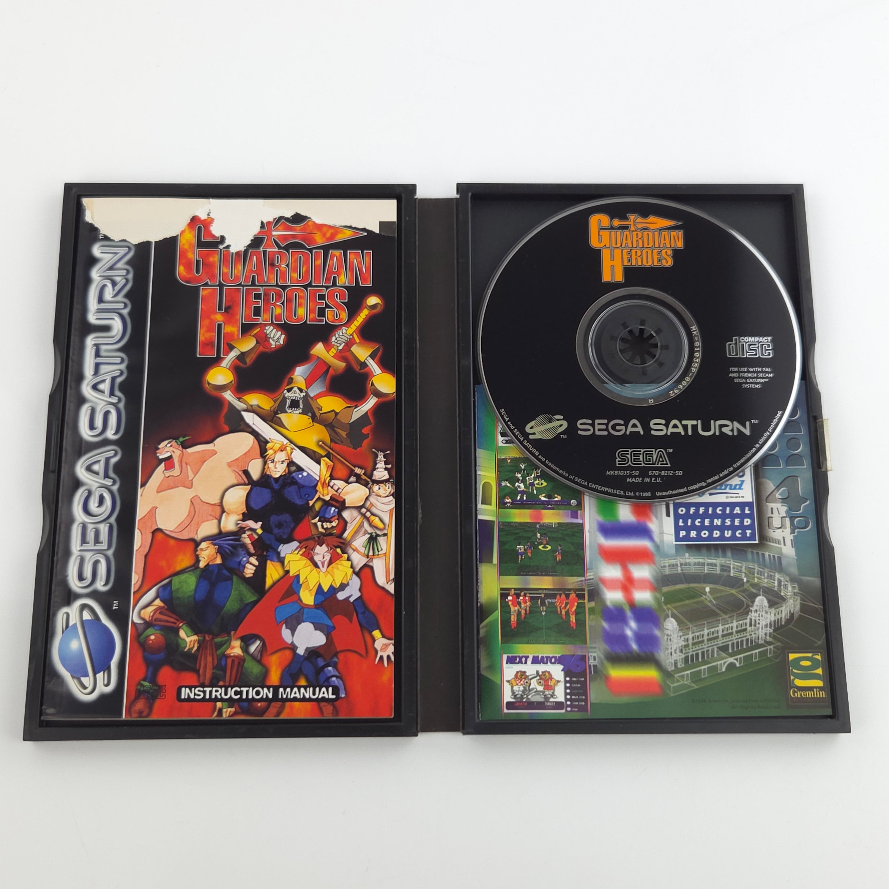 Sega Saturn Spiel – Guardian Heroes (OVP anleitung stark beschädigt)