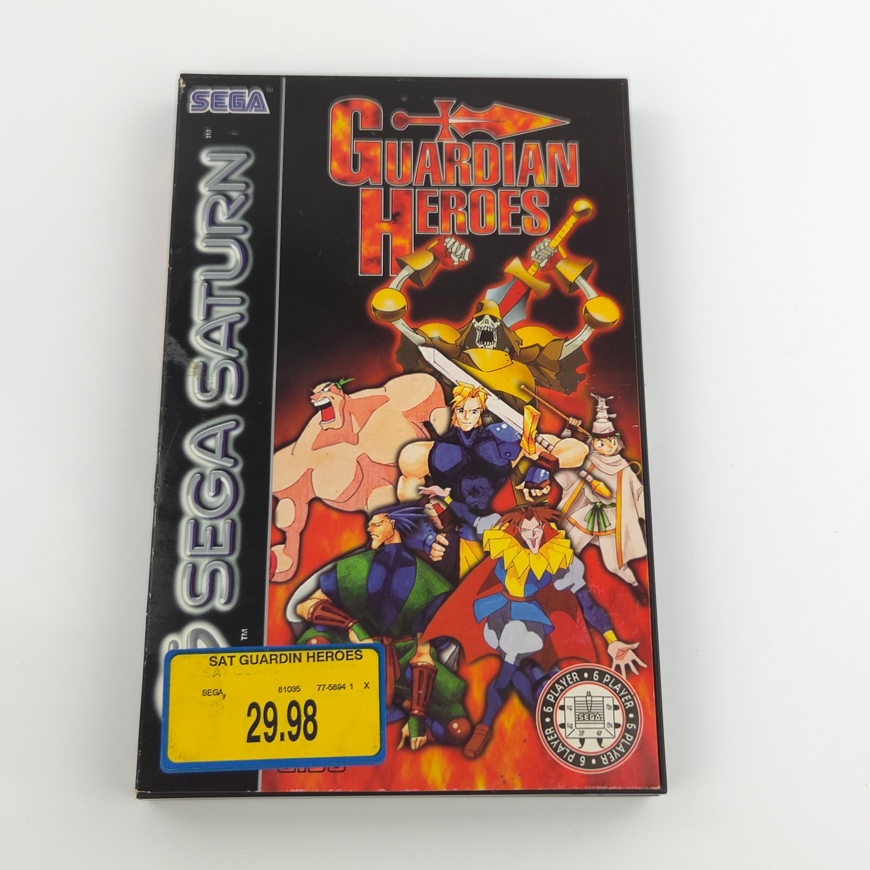 Sega Saturn Spiel – Guardian Heroes (OVP anleitung stark beschädigt)